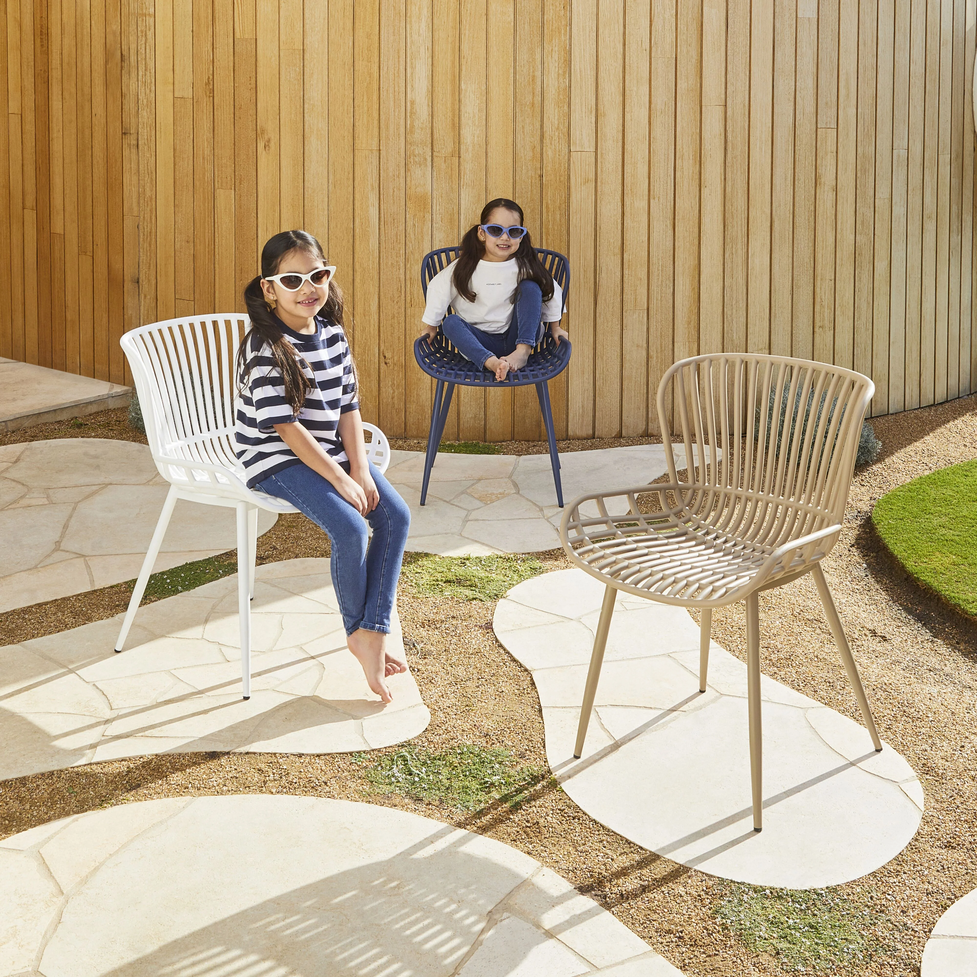 Lini Outdoor Dining Chair White - Image 8