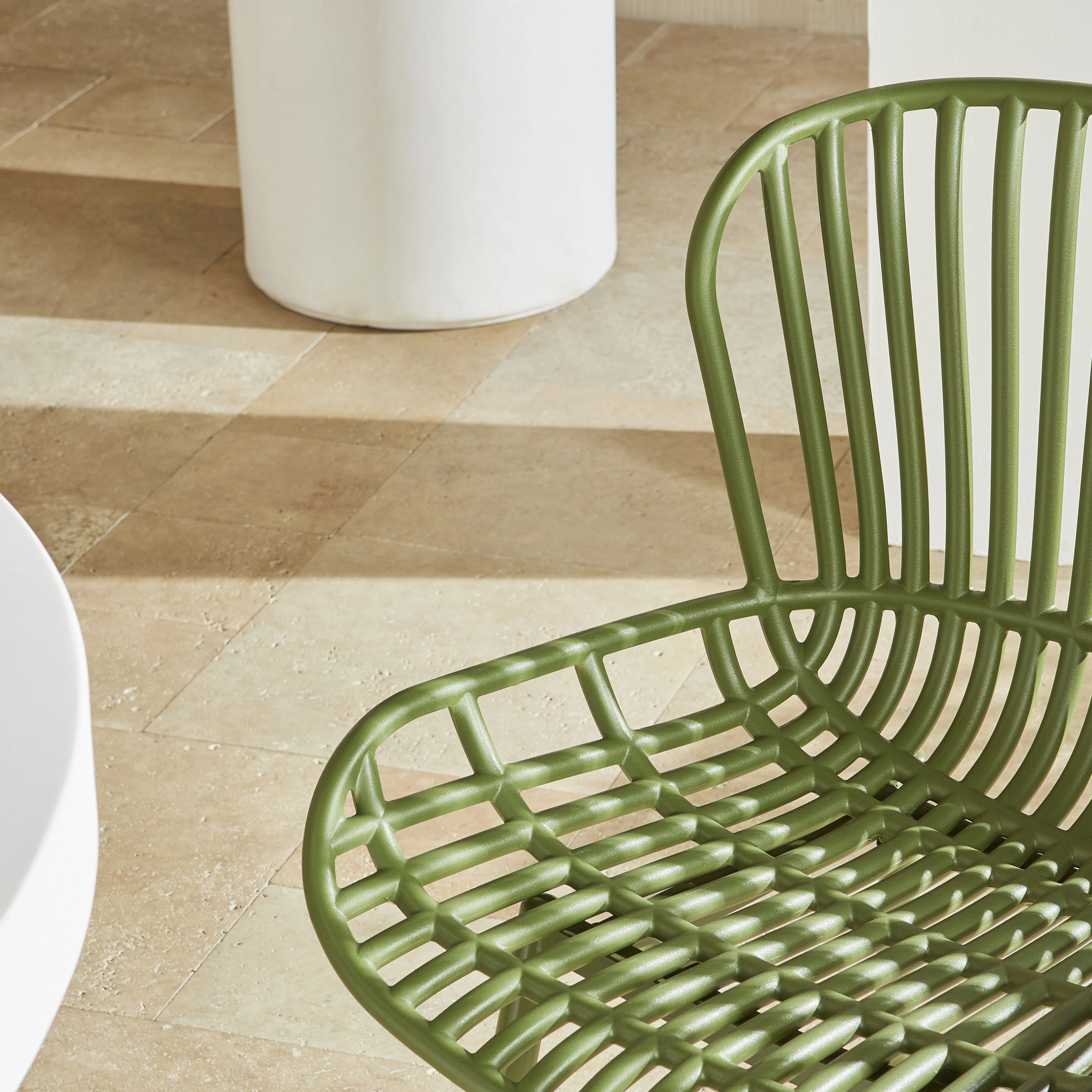 Lini Outdoor Dining Chair Khaki Green - Image 13