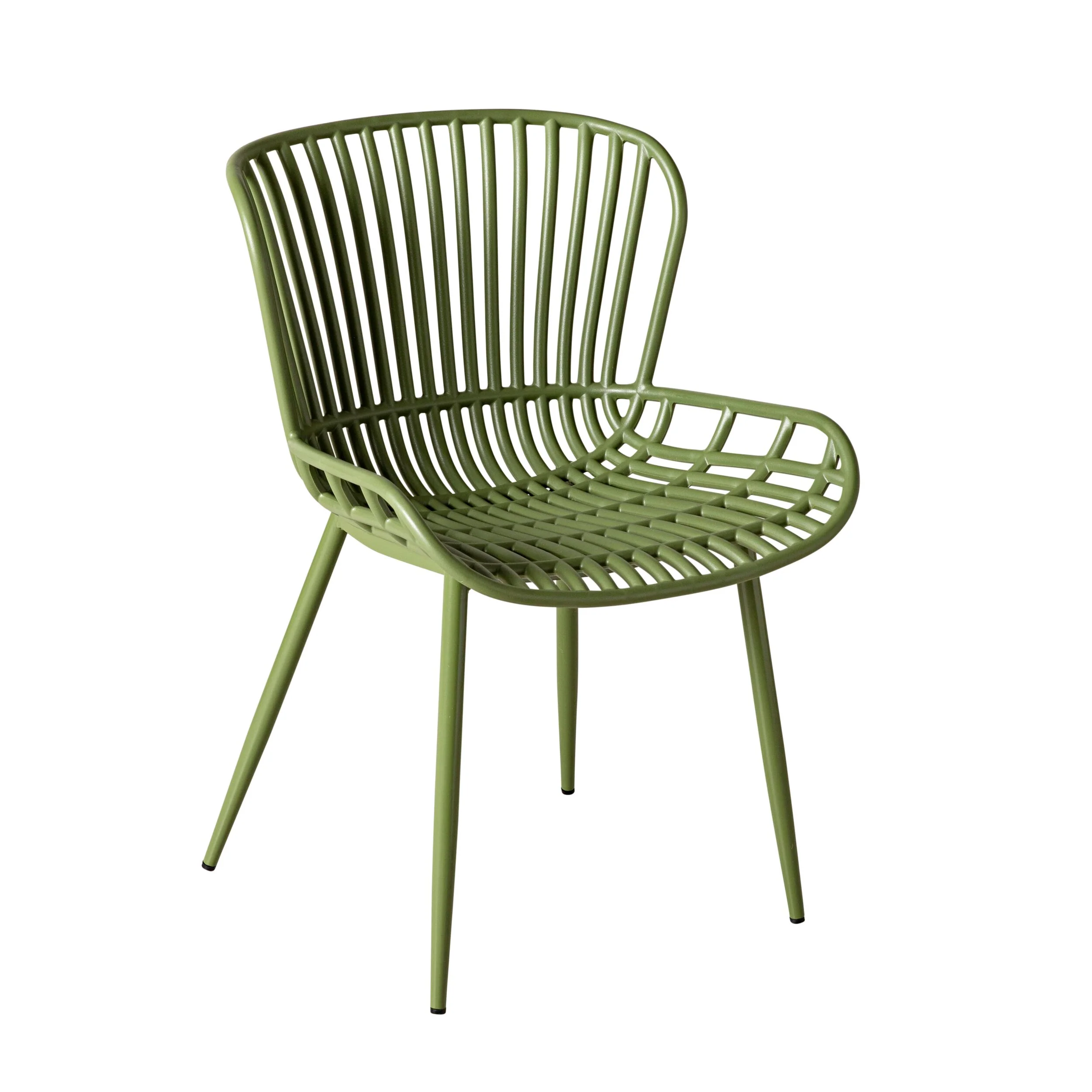 Lini Outdoor Dining Chair Khaki Green - Image 2