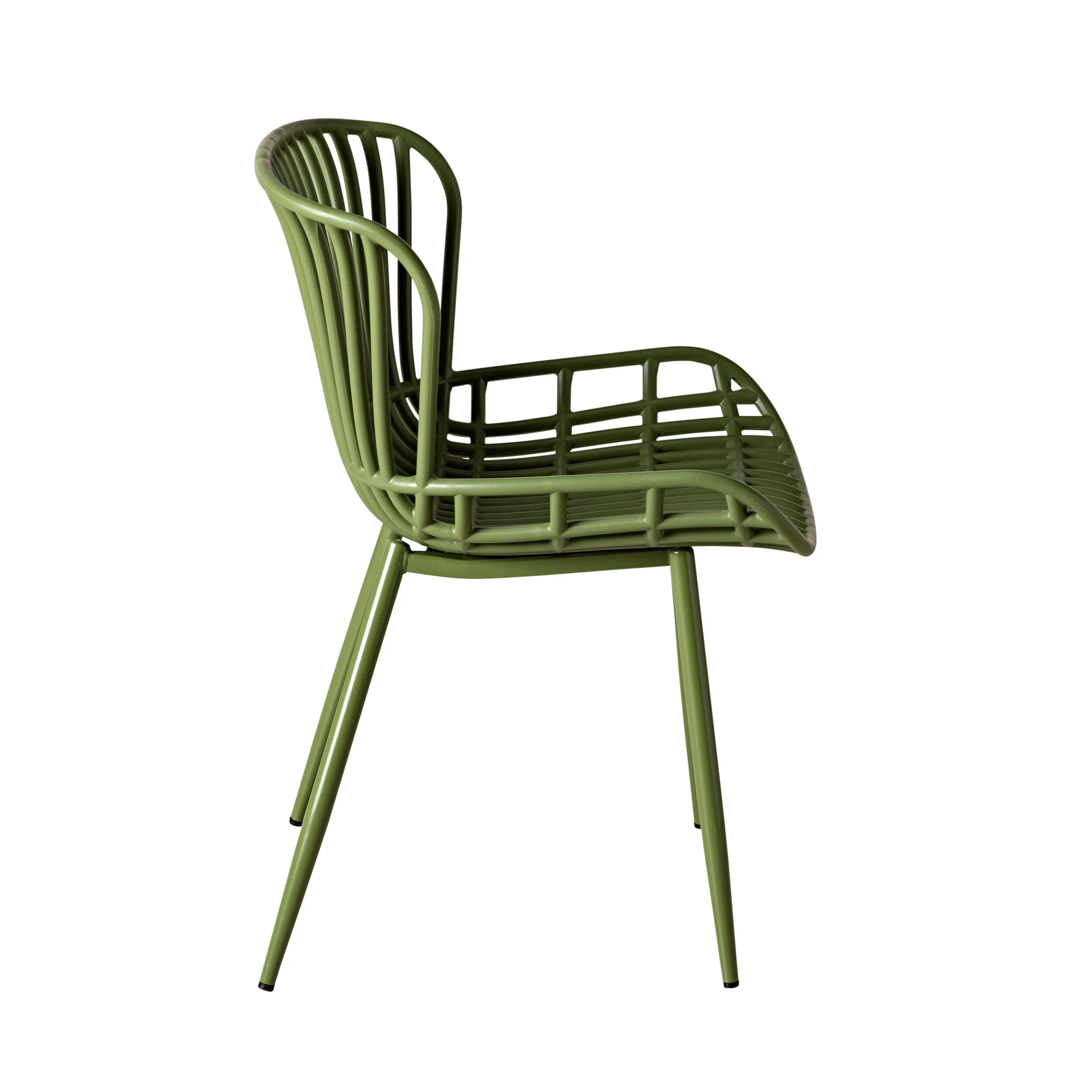 Lini Outdoor Dining Chair Khaki Green - Image 3