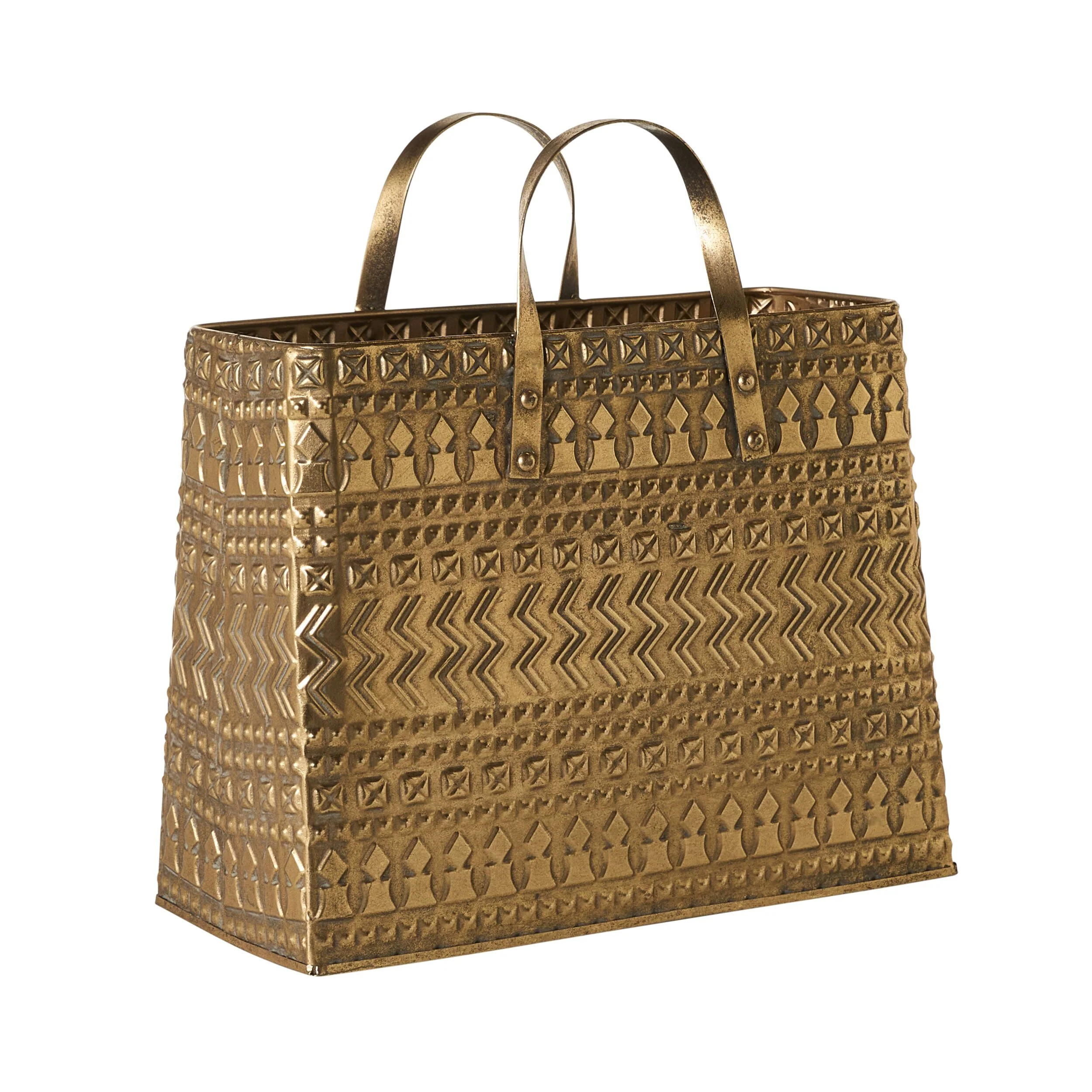 Lira Metal Tote Basket - Image 2