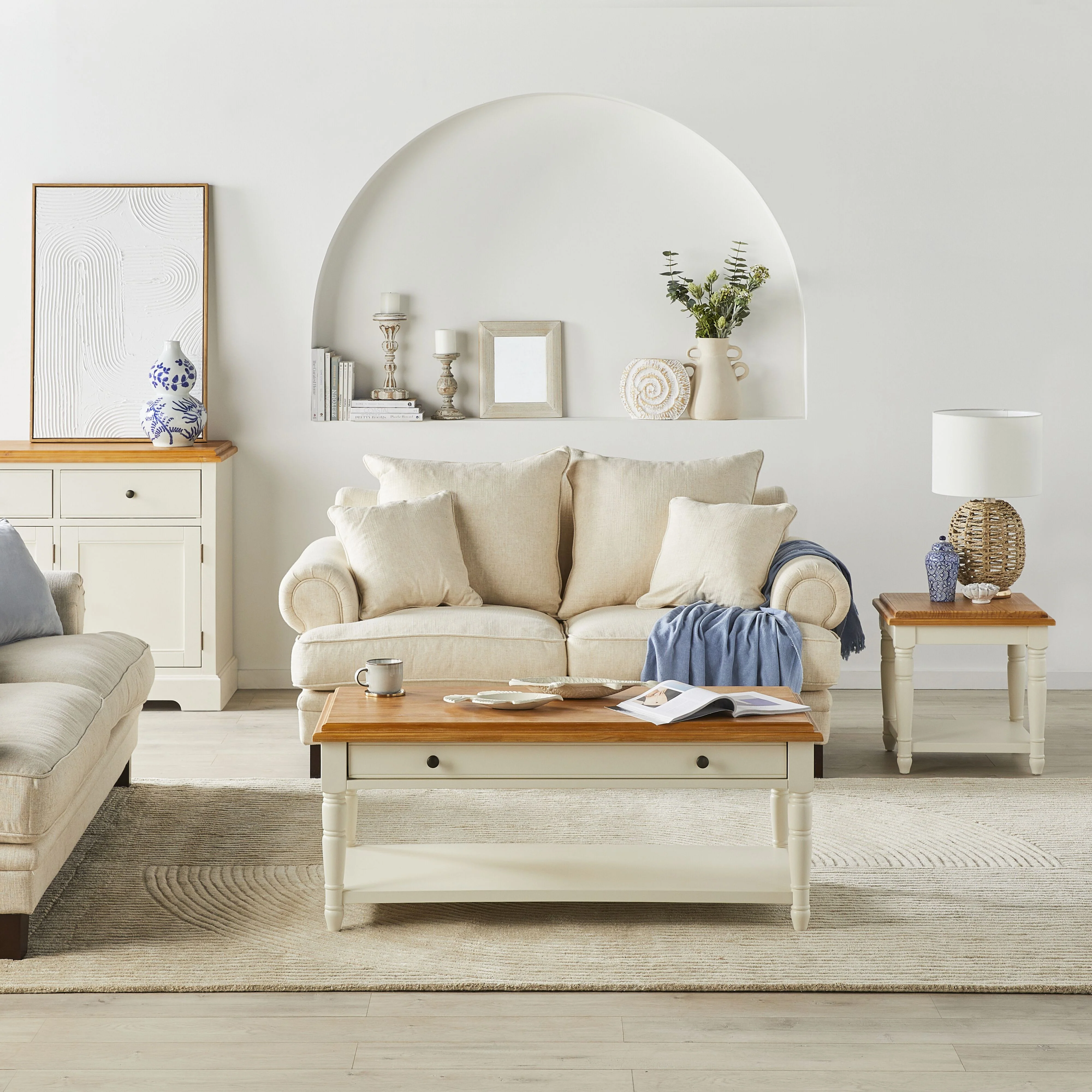 Lisette 2.5 Seater Sofa Dublin Linen - Image 5