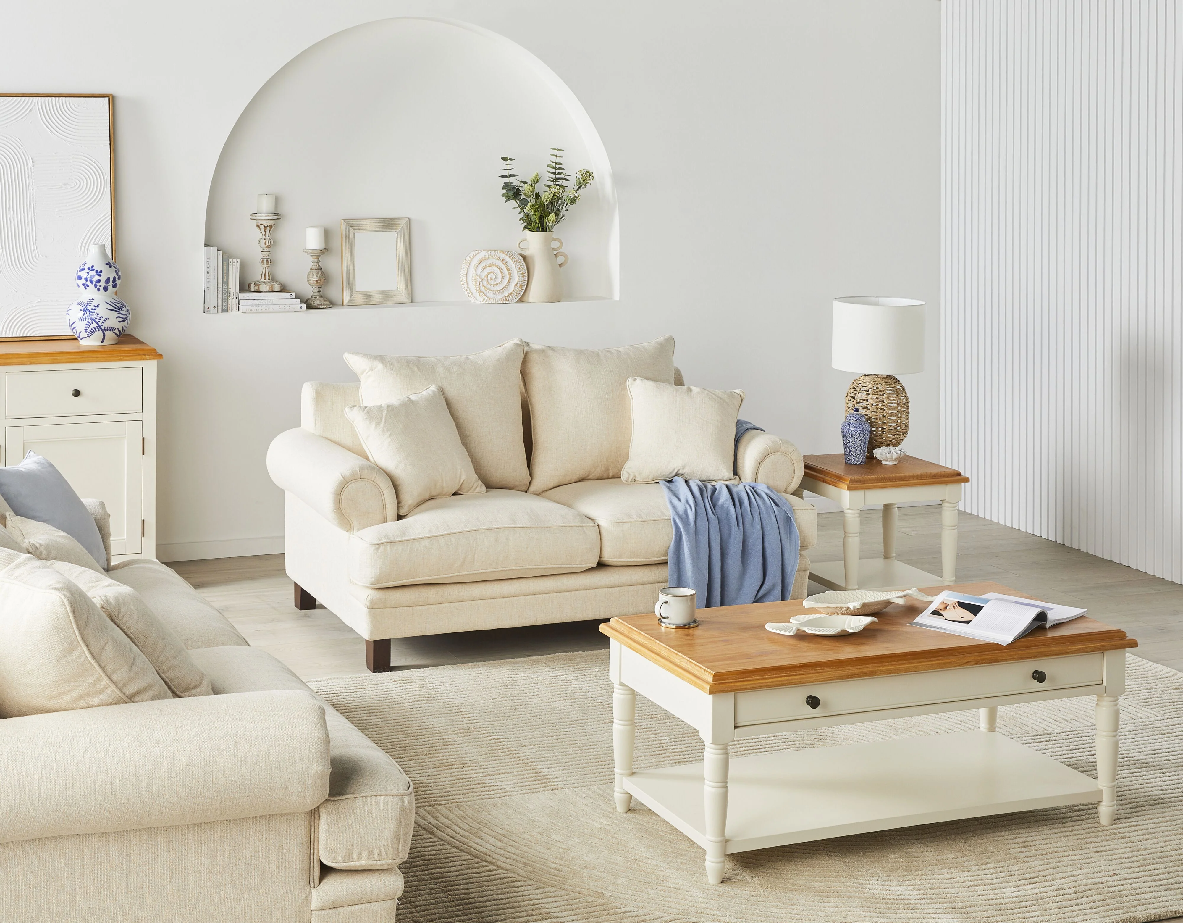 Lisette 2.5 Seater Sofa Dublin Linen - Image 6