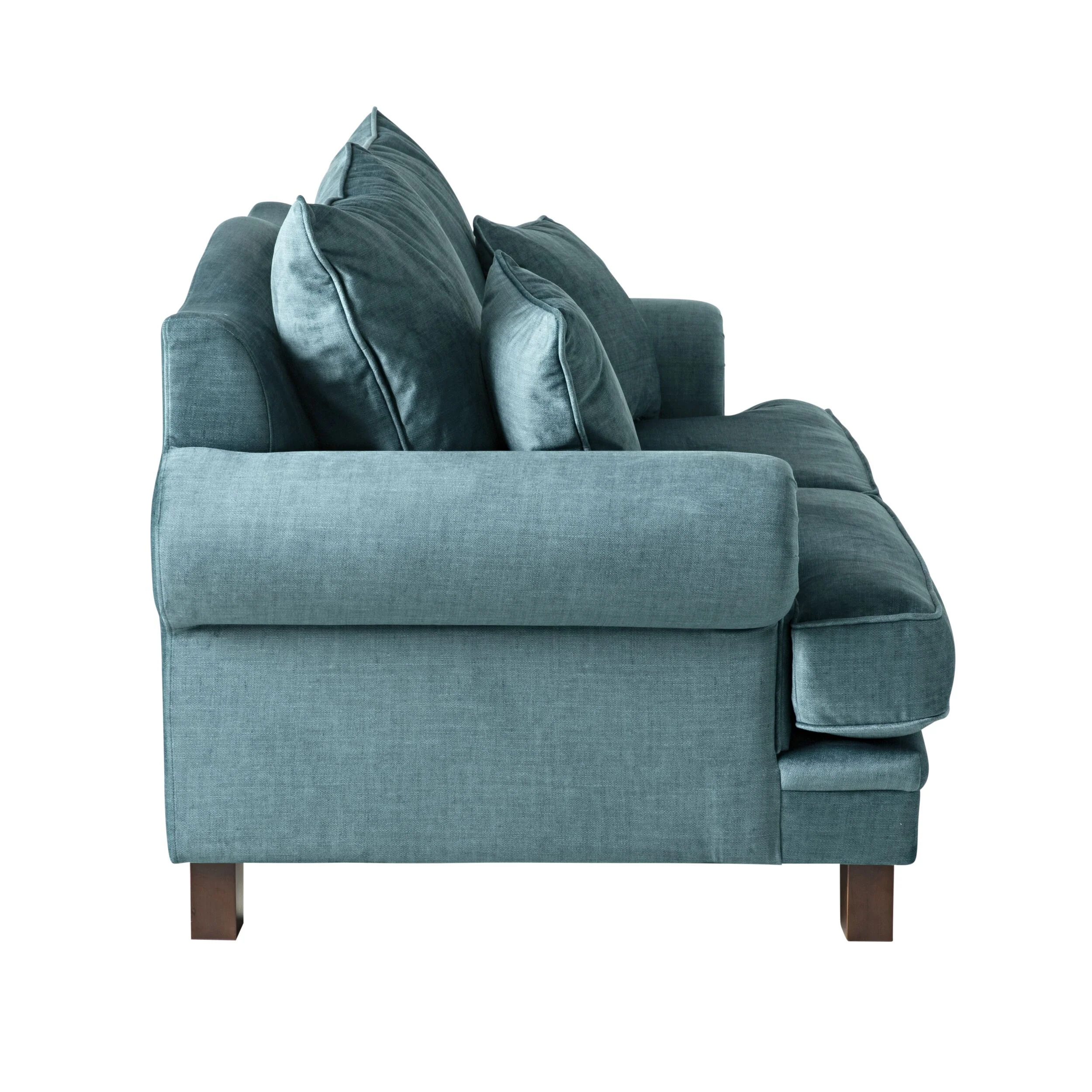 Lisette 2.5 Seater Velvet Sofa Aura Emerald - Image 3