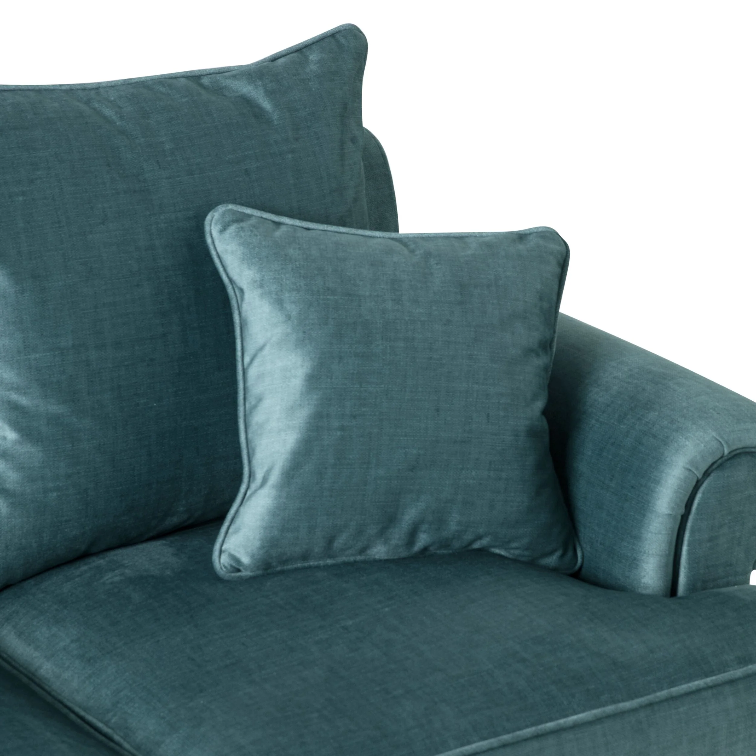 Lisette 2.5 Seater Velvet Sofa Aura Emerald - Image 6