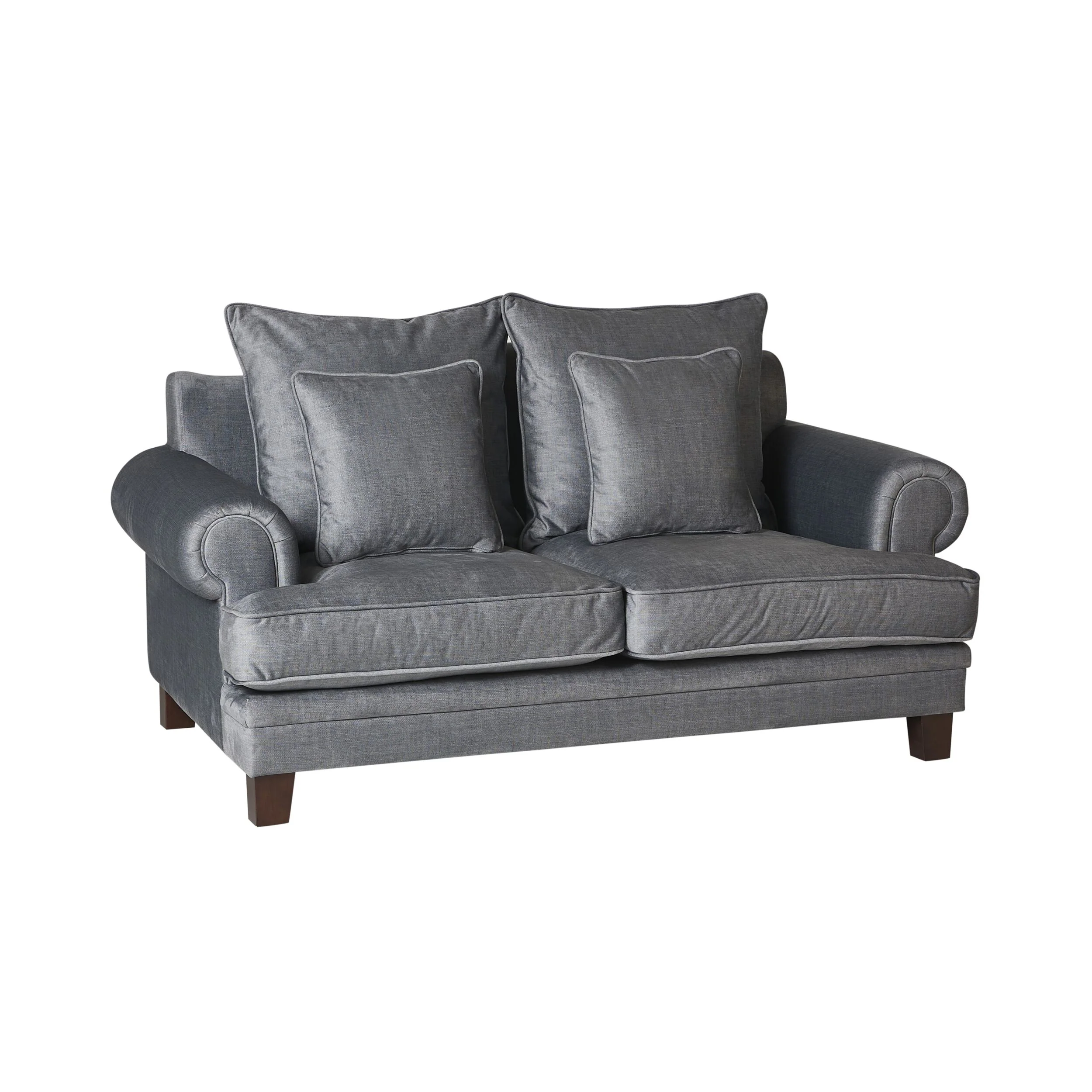 Lisette 2.5 Seater Velvet Sofa Aura Storm - Image 2