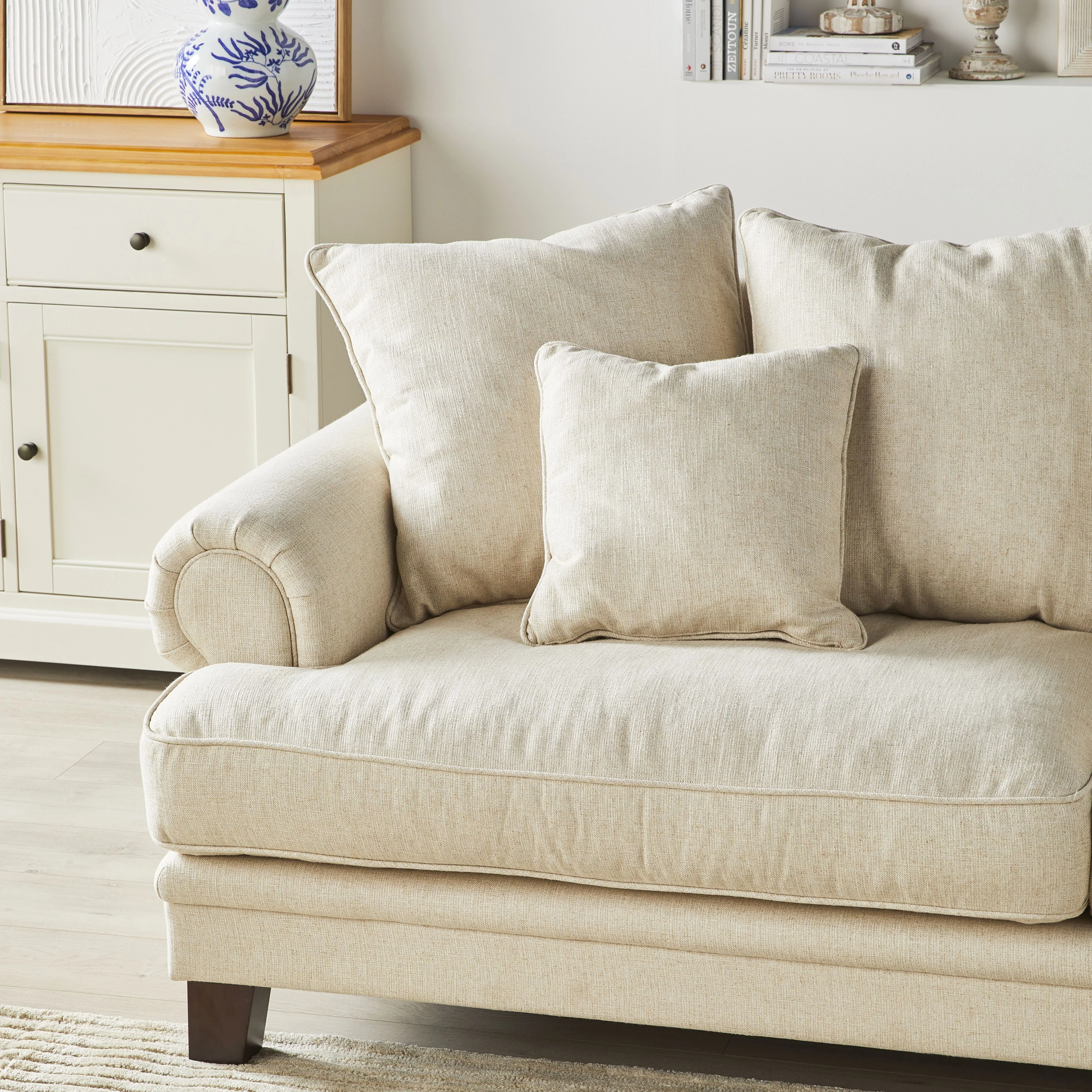 Lisette 3.5 Seater Deep Sofa Dublin Linen - Image 7