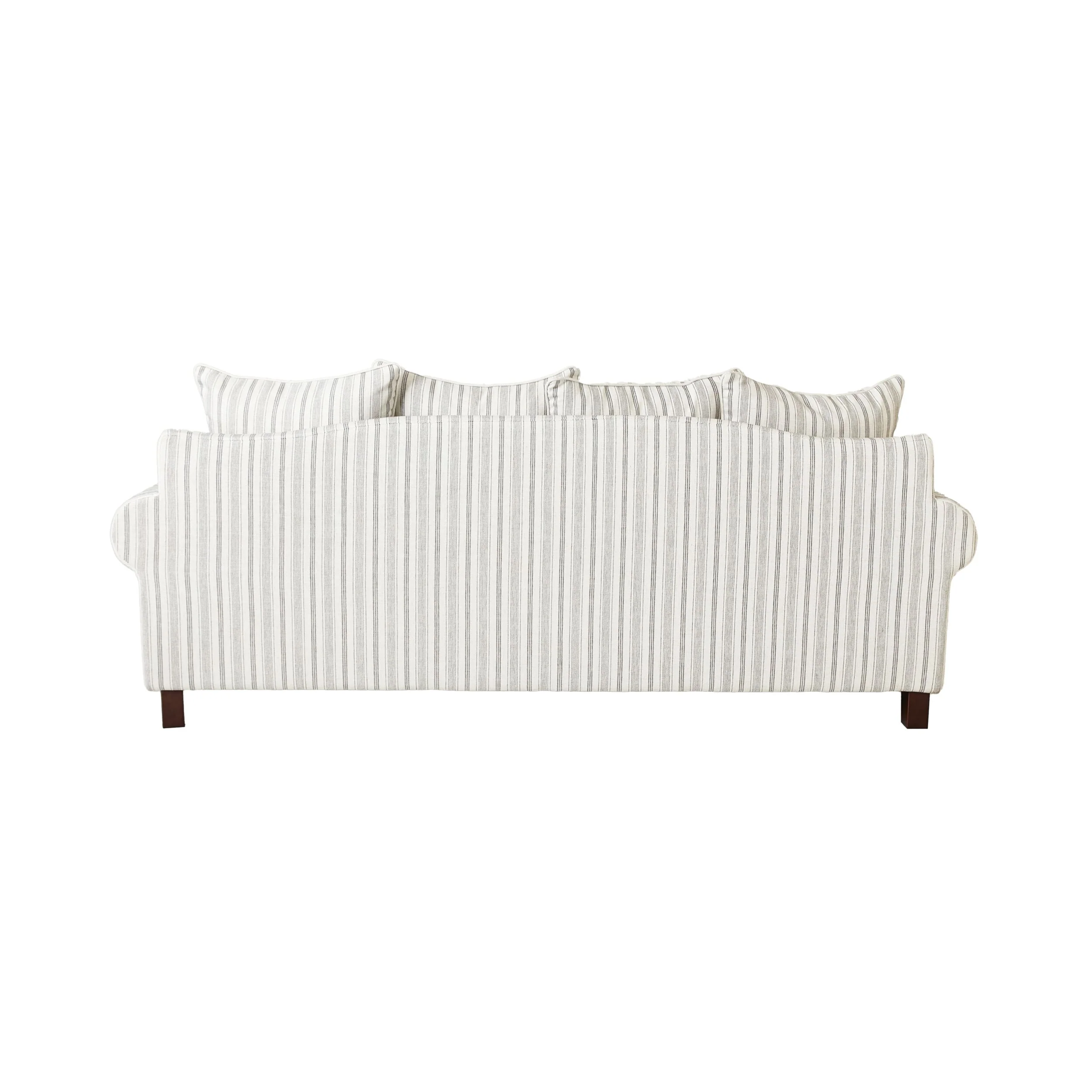 Lisette 3.5 Seater Deep Sofa Linen Stripe - Image 4