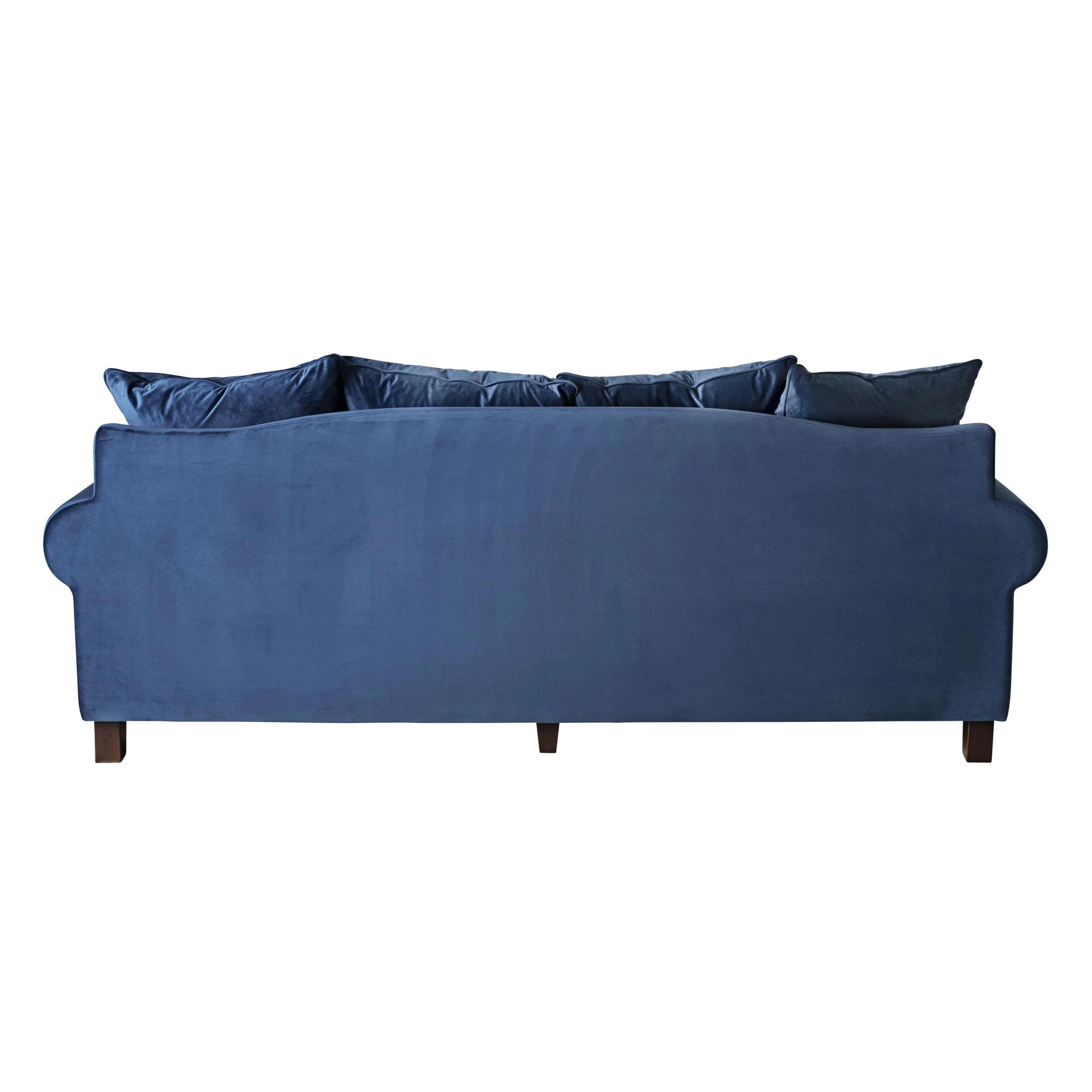 Lisette 3.5 Seater Velvet Deep Sofa Celeste Indigo - Image 4