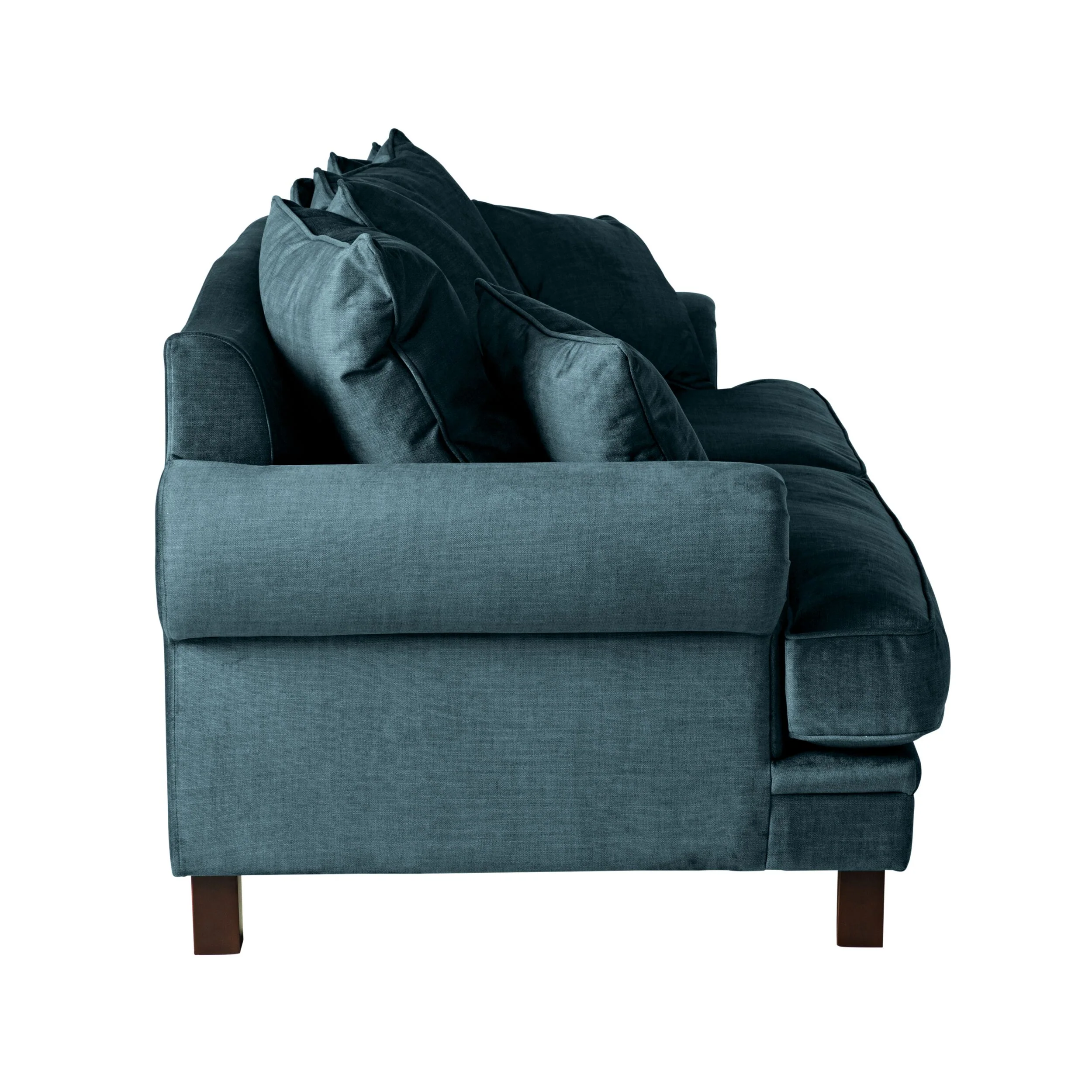 Lisette 3.5 Seater Velvet Sofa Aura Emerald - Image 3