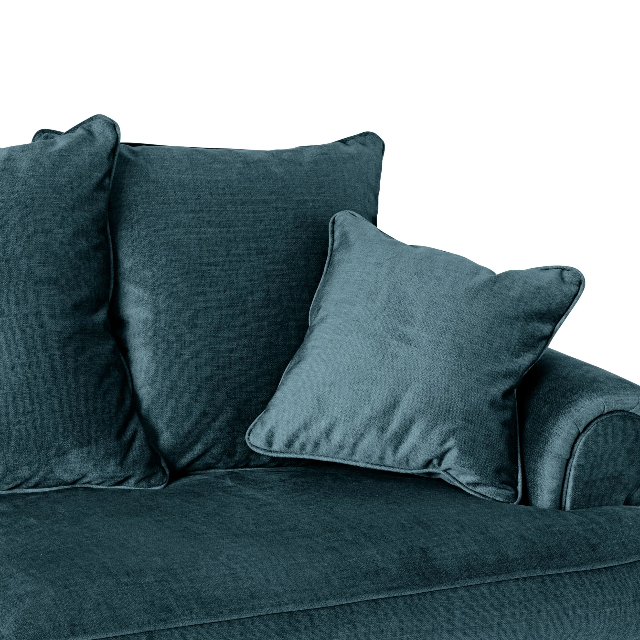 Lisette 3.5 Seater Velvet Sofa Aura Emerald - Image 6