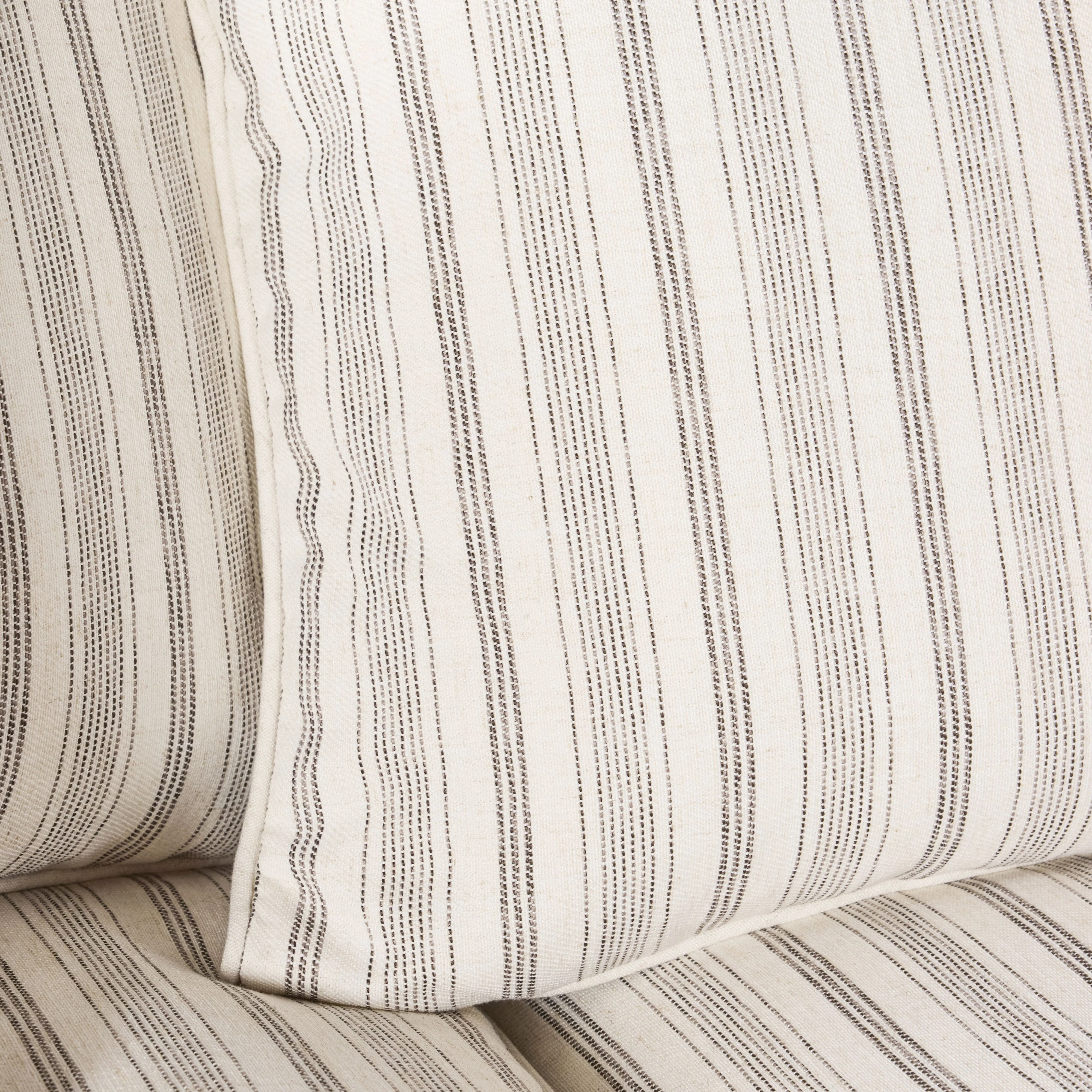 Lisette 3.5 Seater Sofa Linen Stripe - Image 12