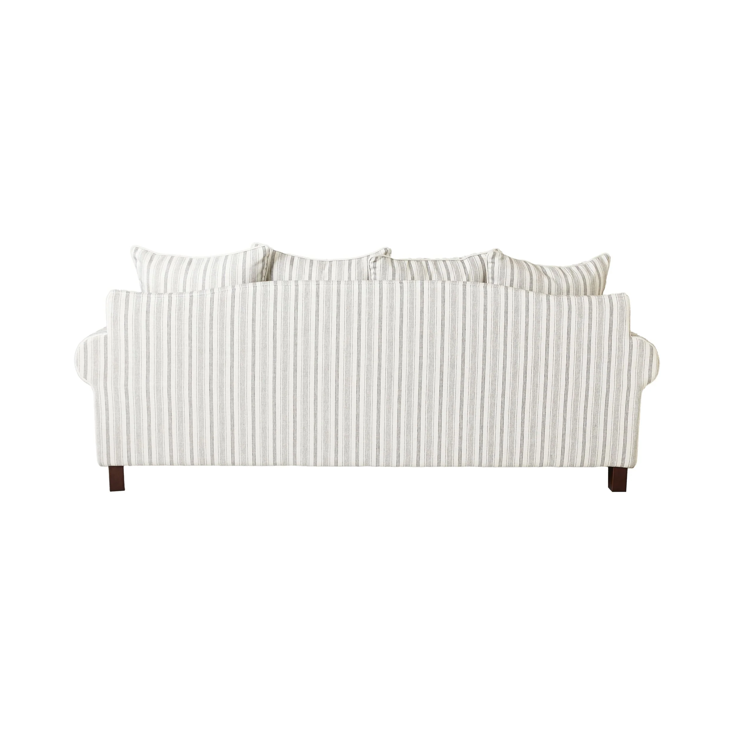 Lisette 3.5 Seater Sofa Linen Stripe - Image 4