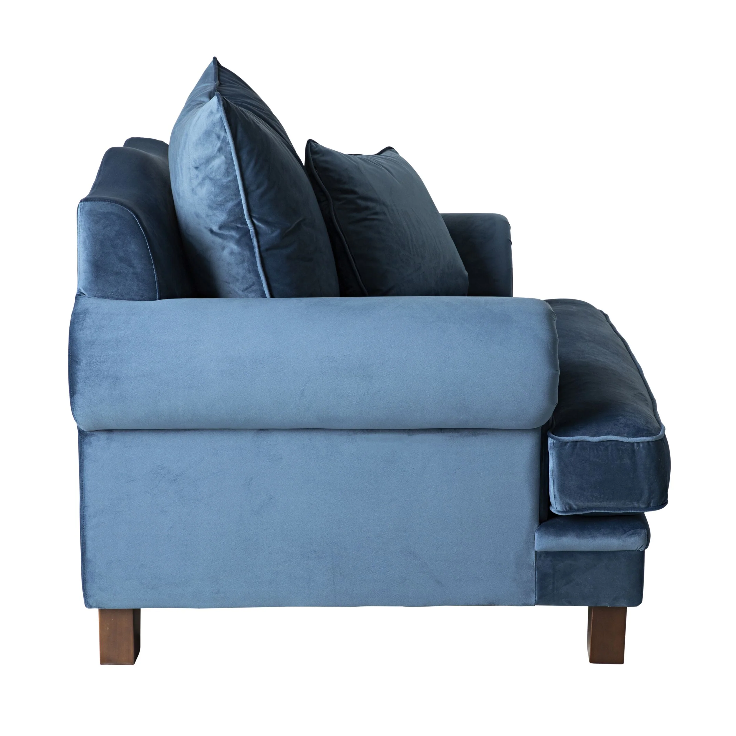 Lisette Velvet Armchair Celeste Indigo - Image 3