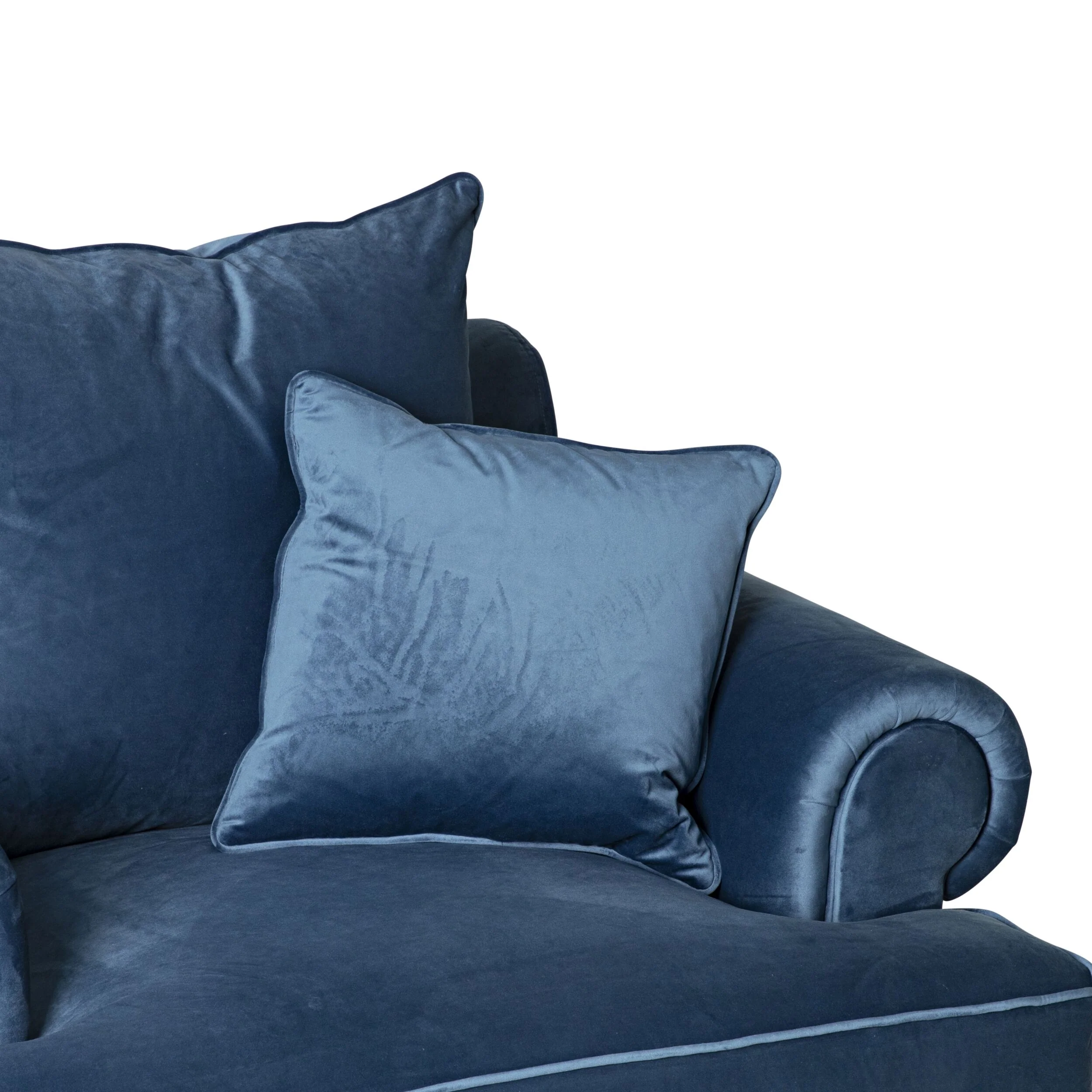 Lisette Velvet Armchair Celeste Indigo - Image 5