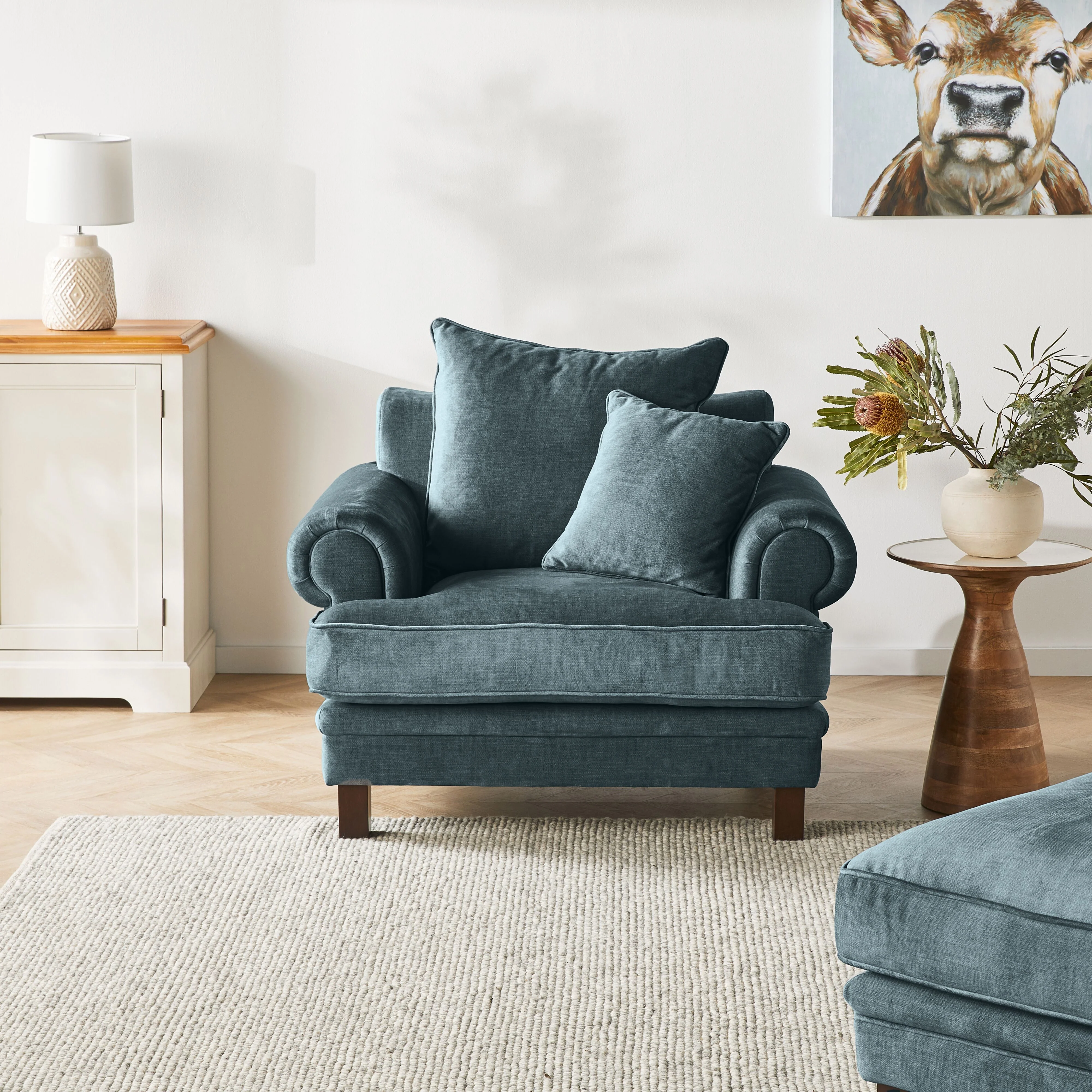 Lisette Velvet Armchair Aura Emerald - Image 6