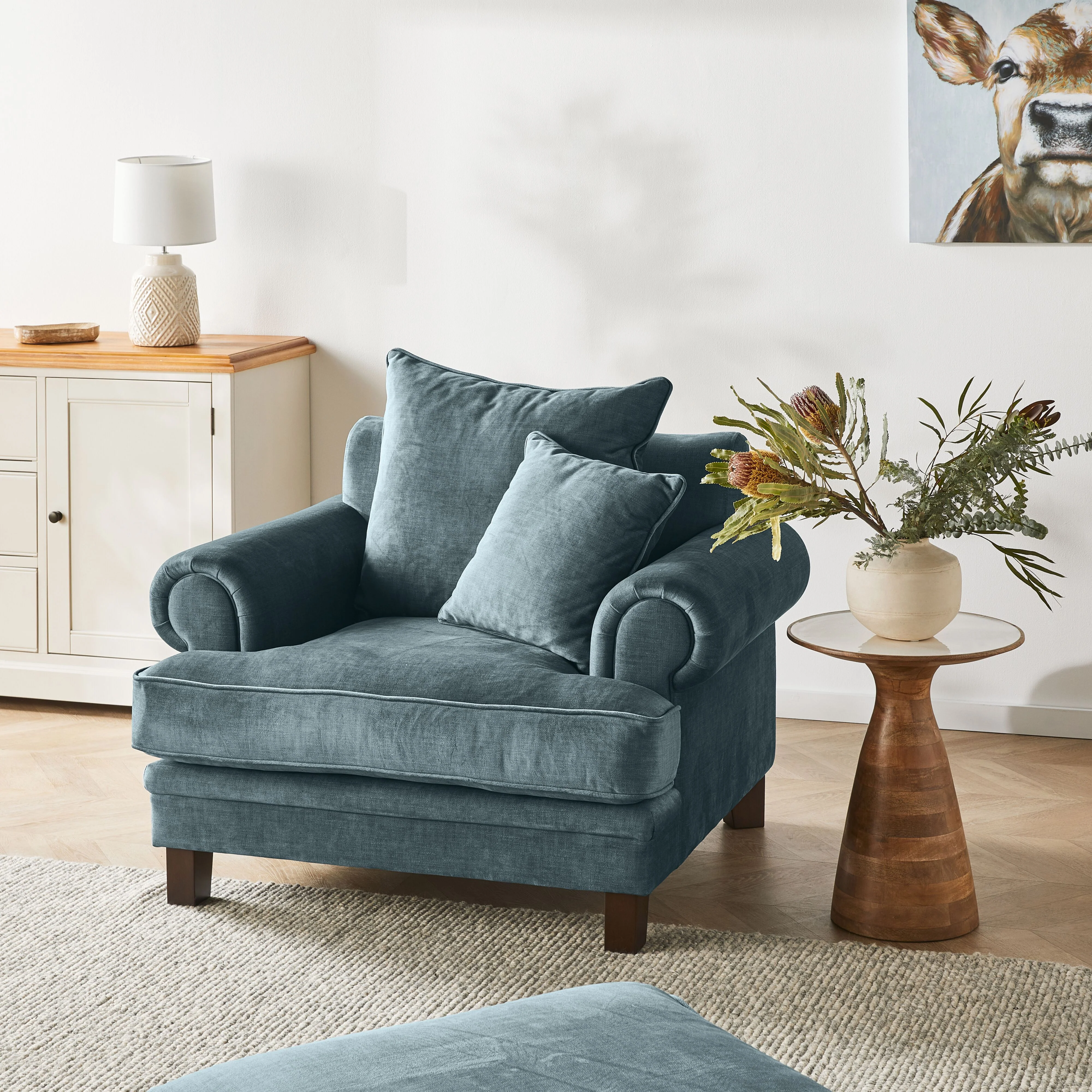 Lisette Velvet Armchair Aura Emerald - Image 7