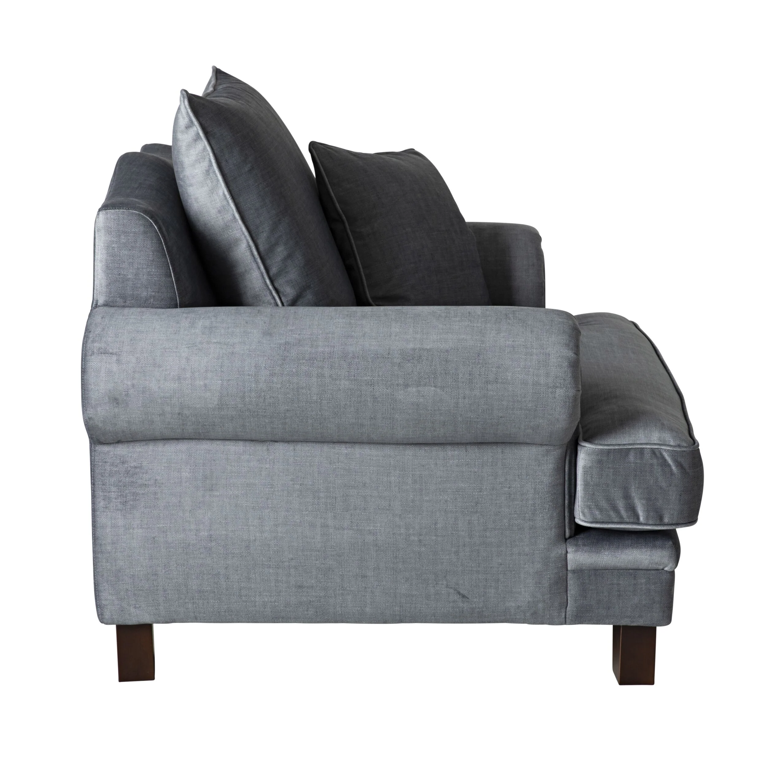 Lisette Velvet Armchair Aura Storm - Image 3