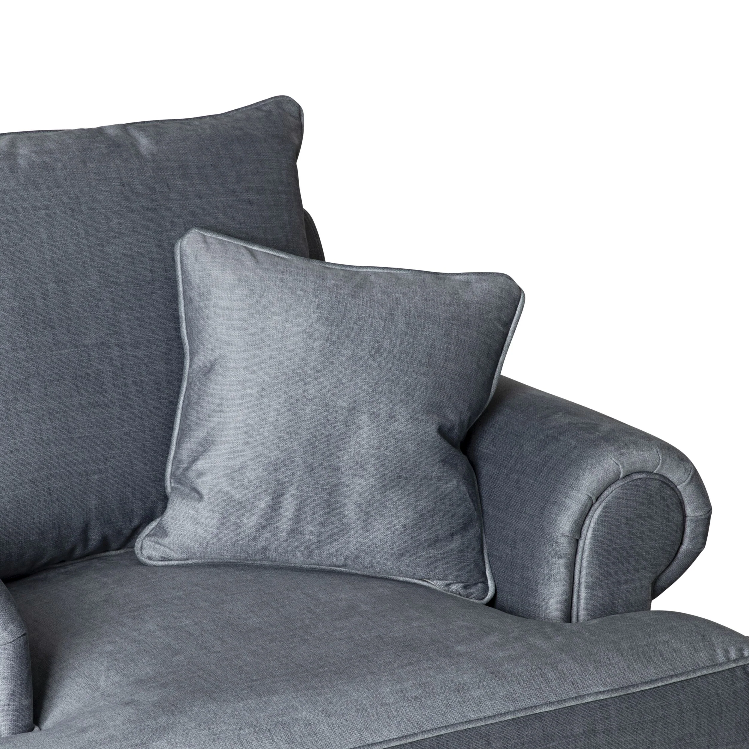 Lisette Velvet Armchair Aura Storm - Image 5