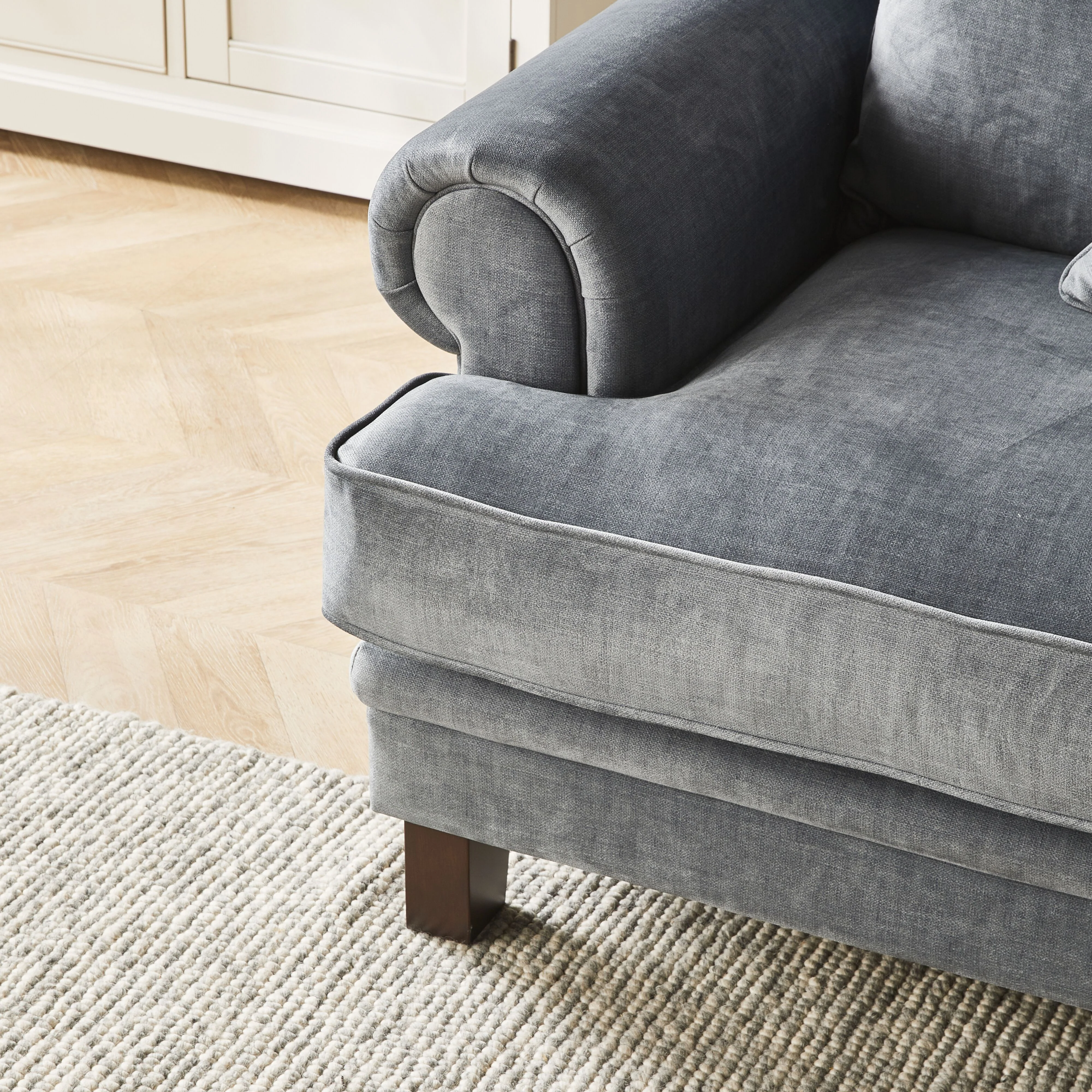 Lisette Velvet Armchair Aura Storm - Image 8