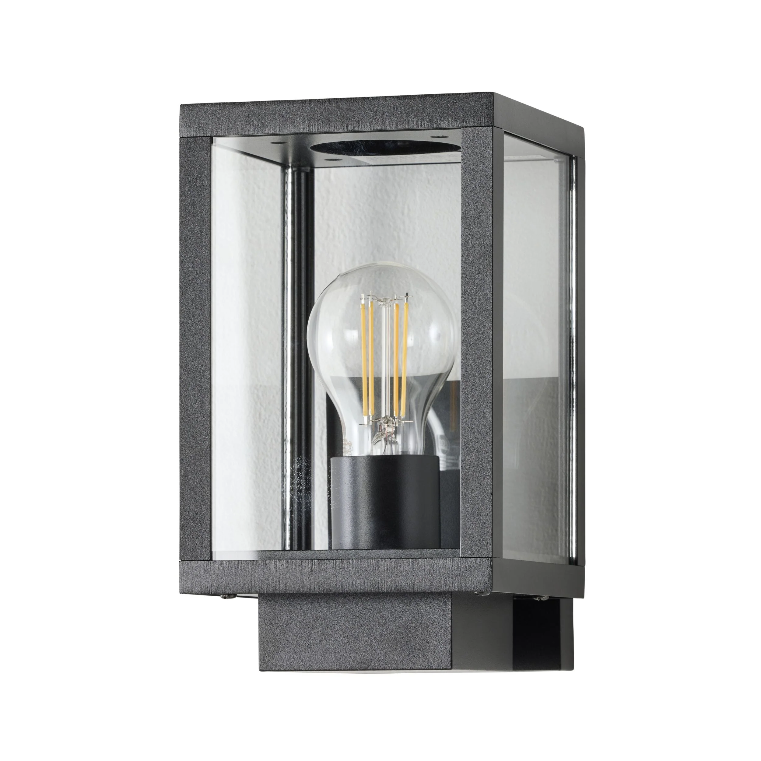 Logan 1 Light Exterior Wall Bracket Black