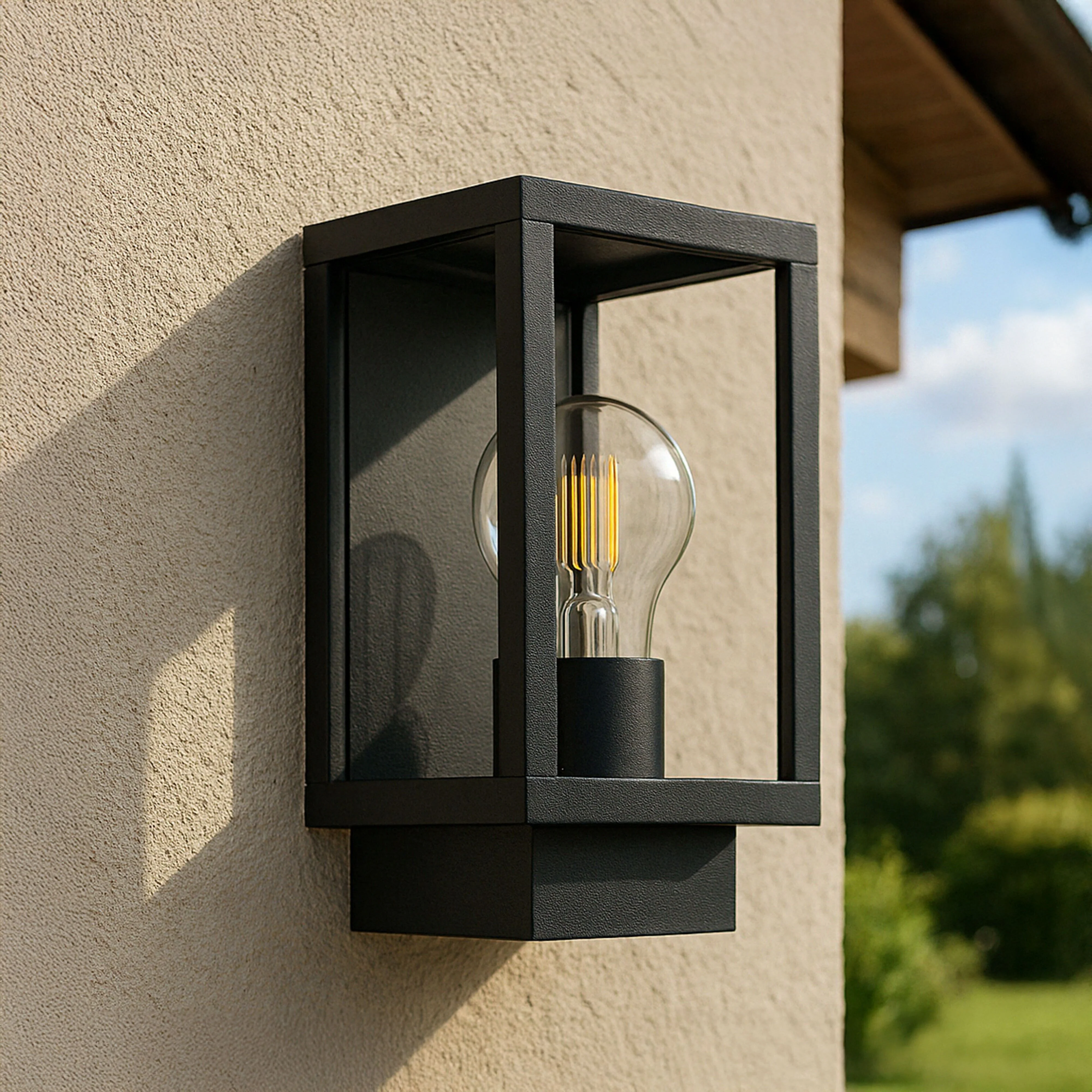 Logan 1 Light Exterior Wall Bracket Black - Image 4