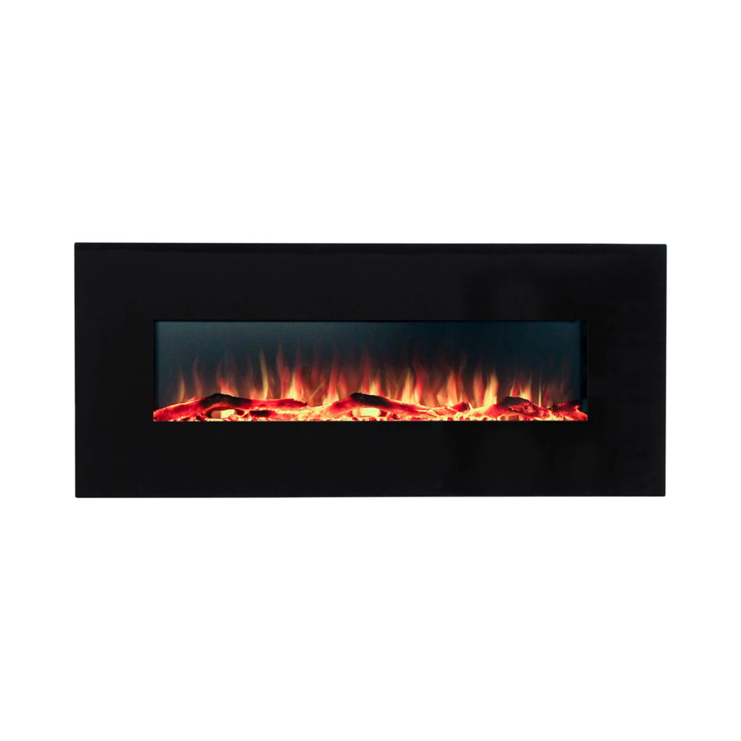 Longton Wall Mounted Electric Fireplace Black 128cm - Image 10