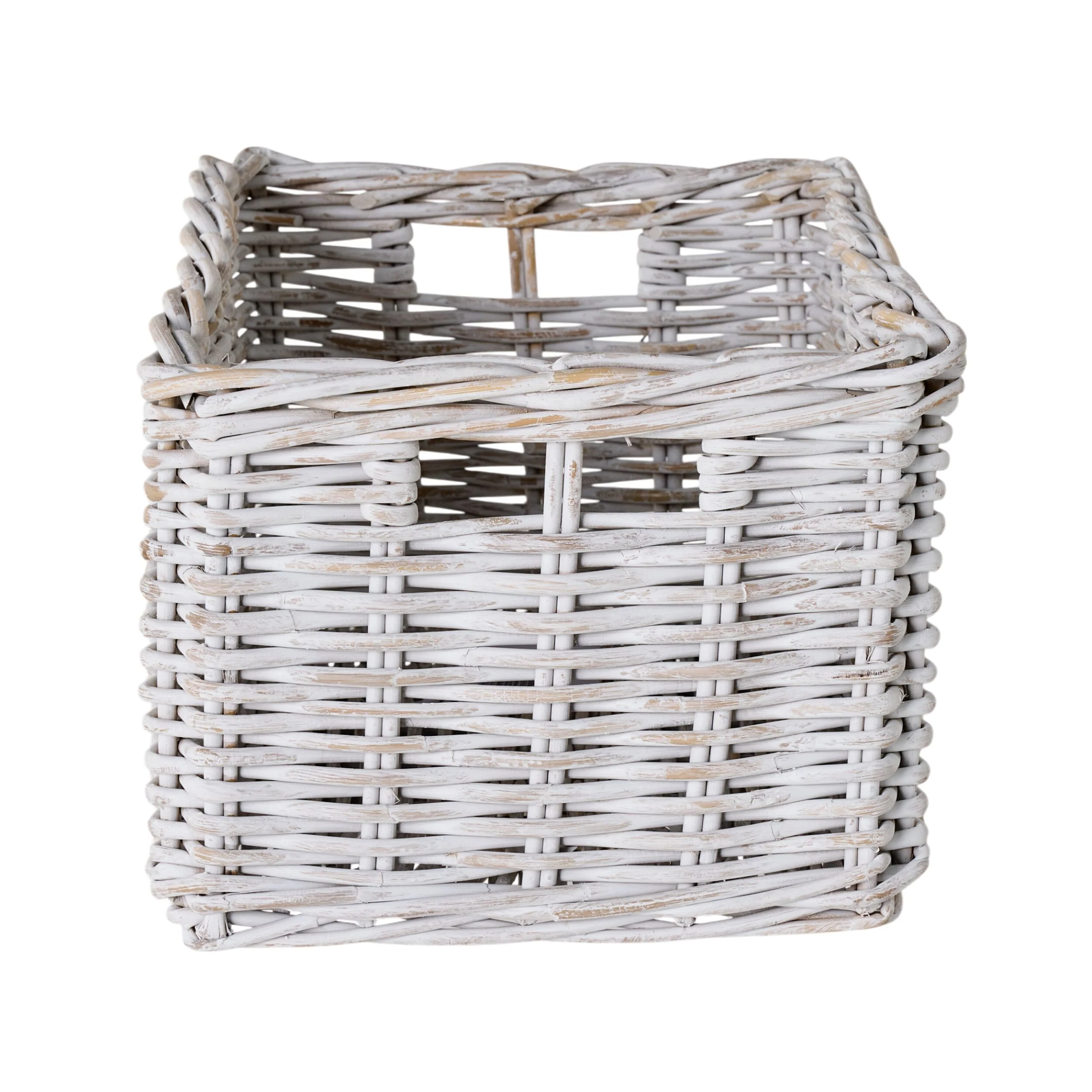 Lorne Basket Large White Wash 55x35x26cm - Image 3