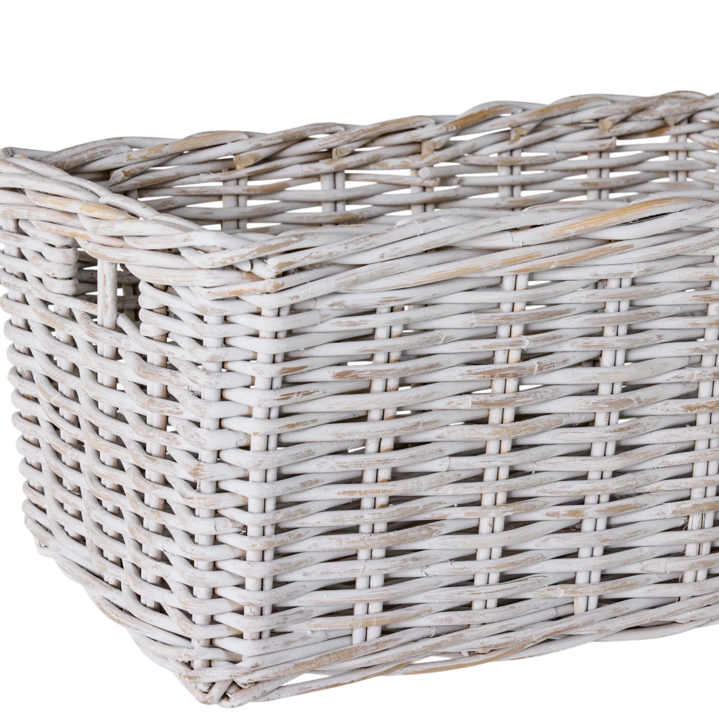 Lorne Basket Large White Wash 55x35x26cm - Image 4