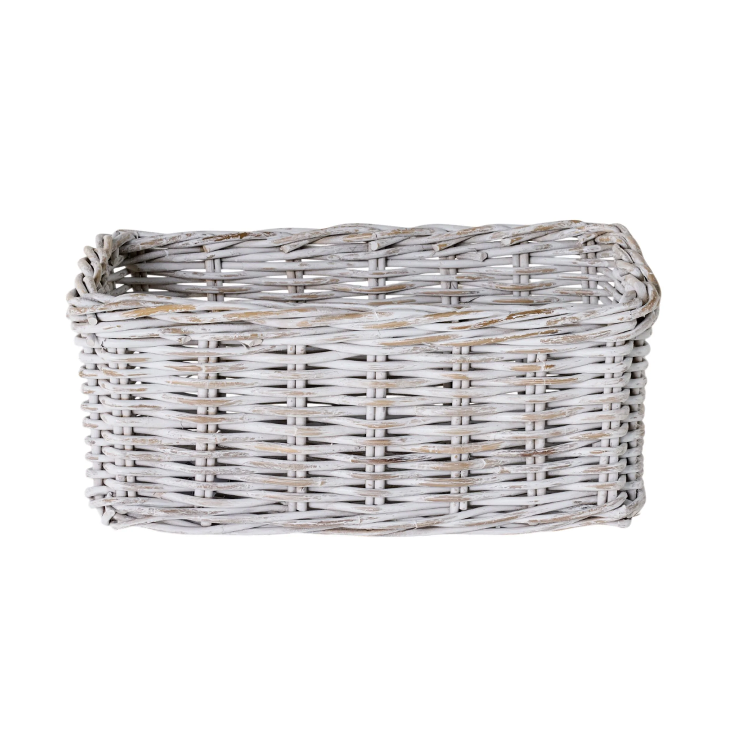 Lorne Basket Medium White Wash 49x30x22cm - Image 11