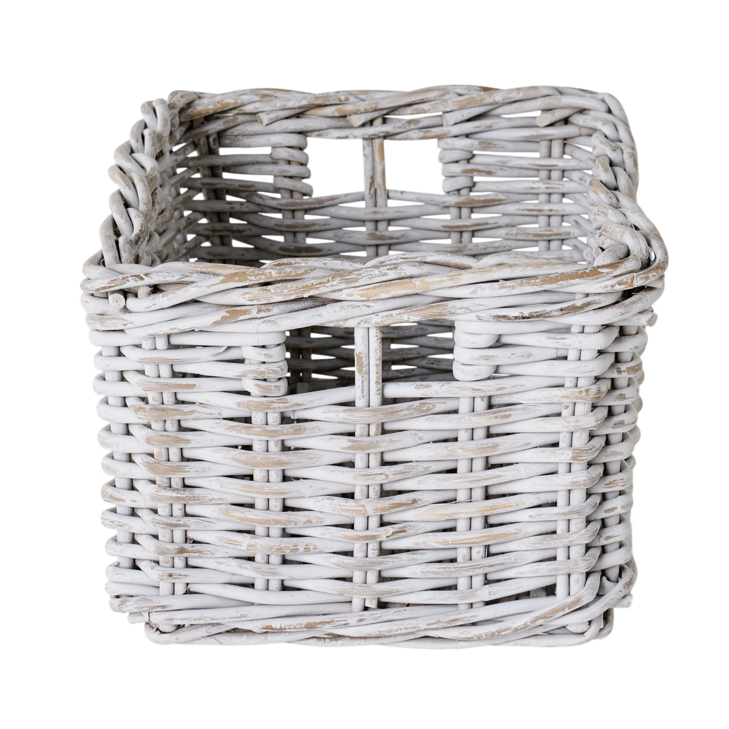 Lorne Basket Medium White Wash 49x30x22cm - Image 13