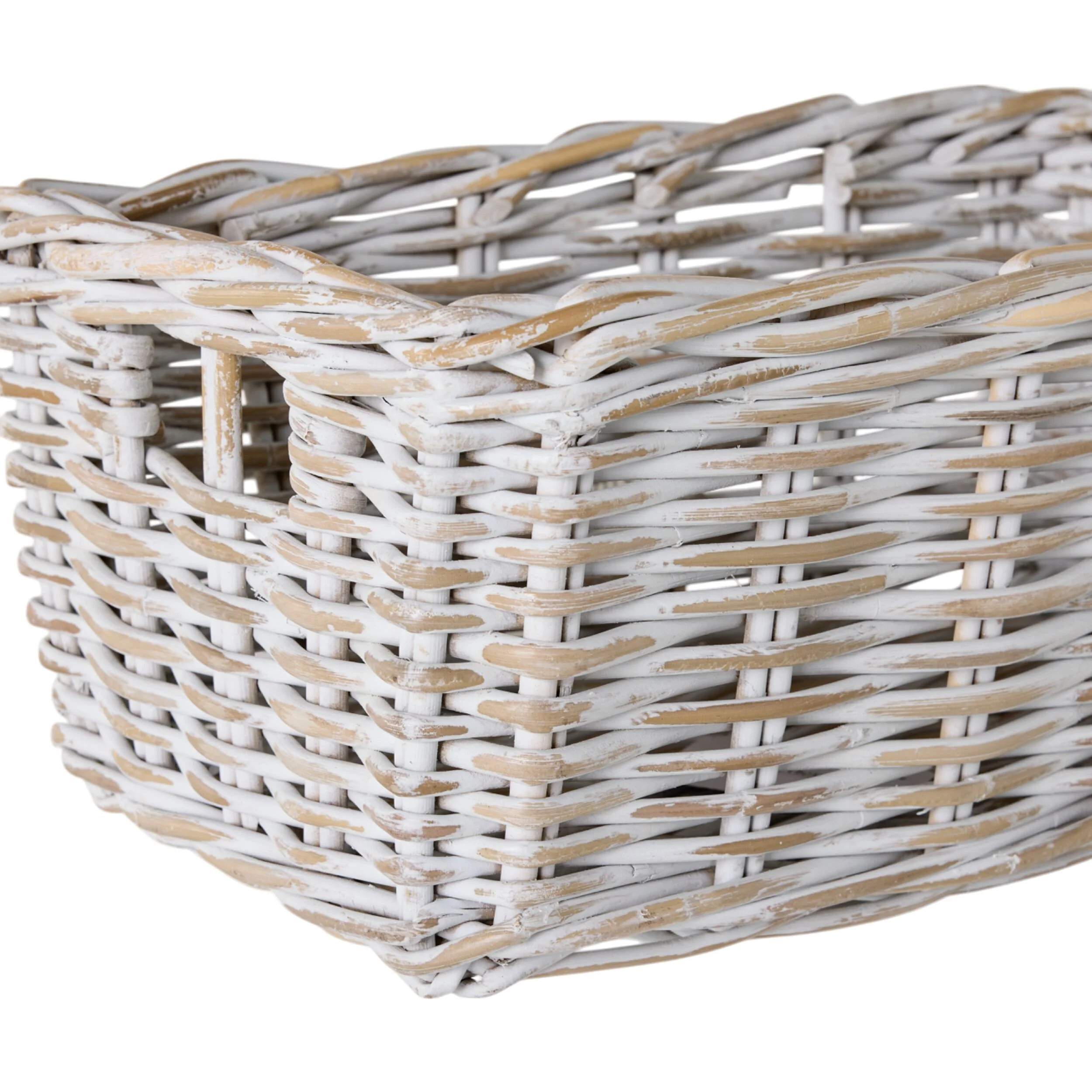 Lorne Basket Small White Wash 43x25x18cm - Image 4