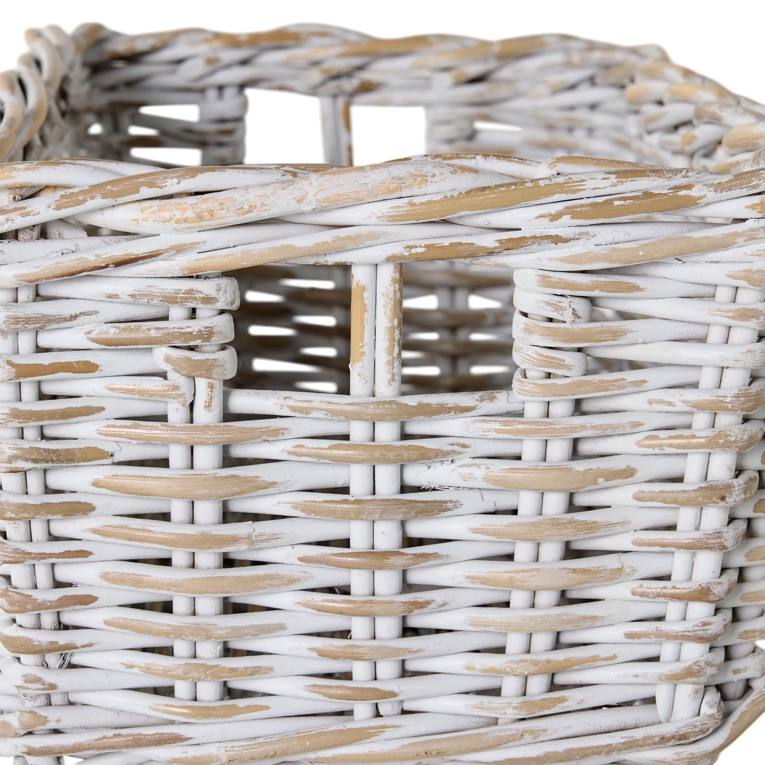 Lorne Basket Small White Wash 43x25x18cm - Image 5