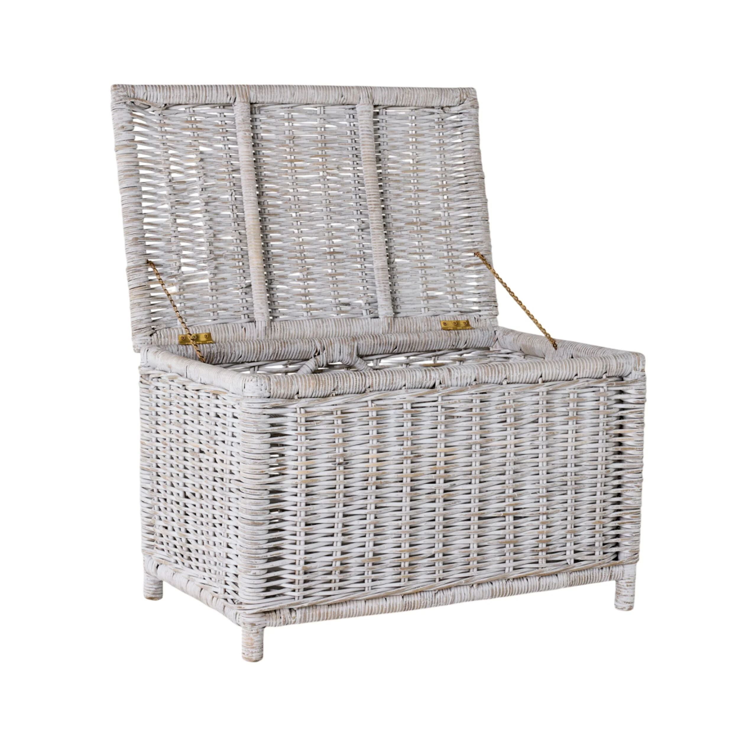 Lorne Blanket Box Large White Wash 78x51x51cm - Image 2
