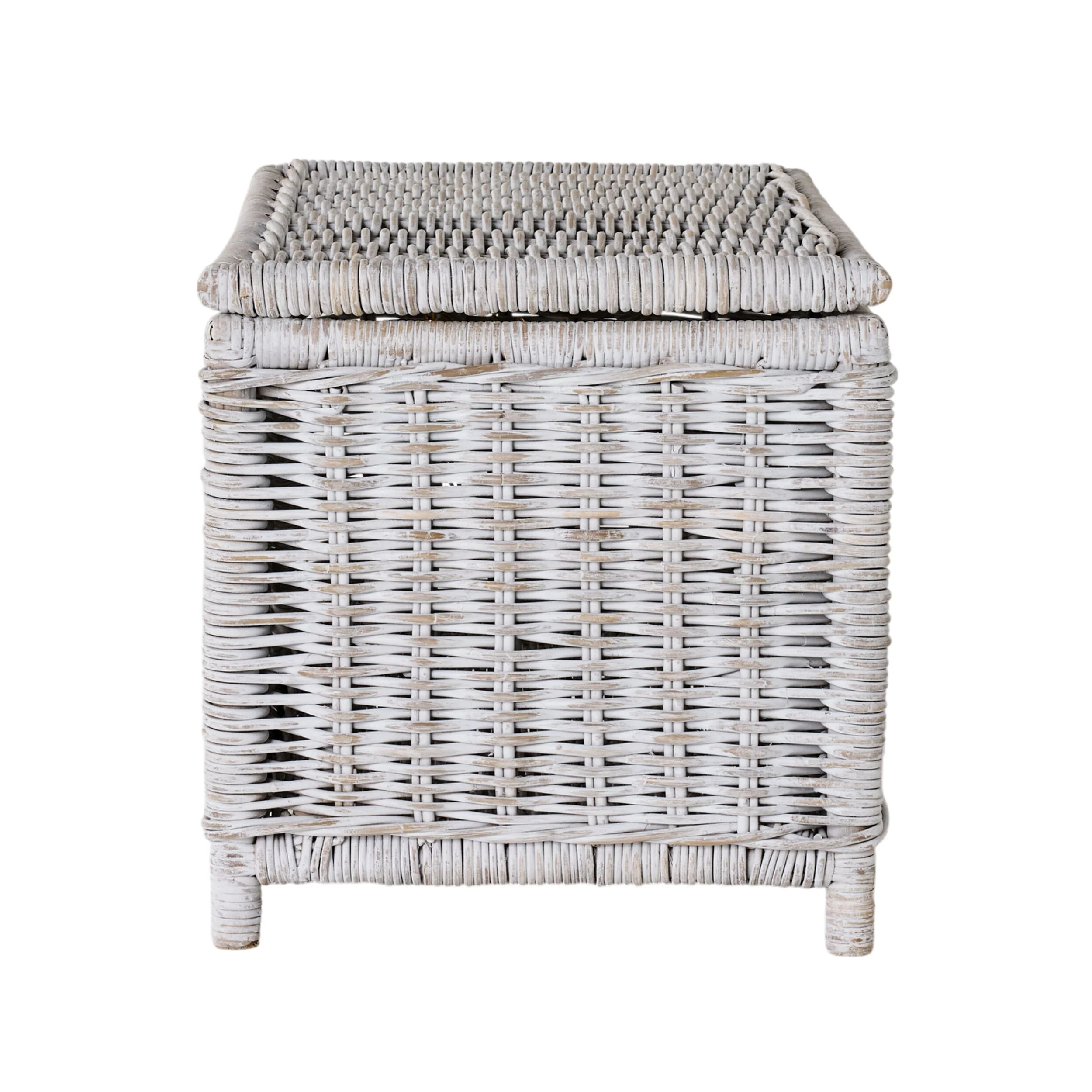 Lorne Blanket Box Large White Wash 78x51x51cm - Image 5