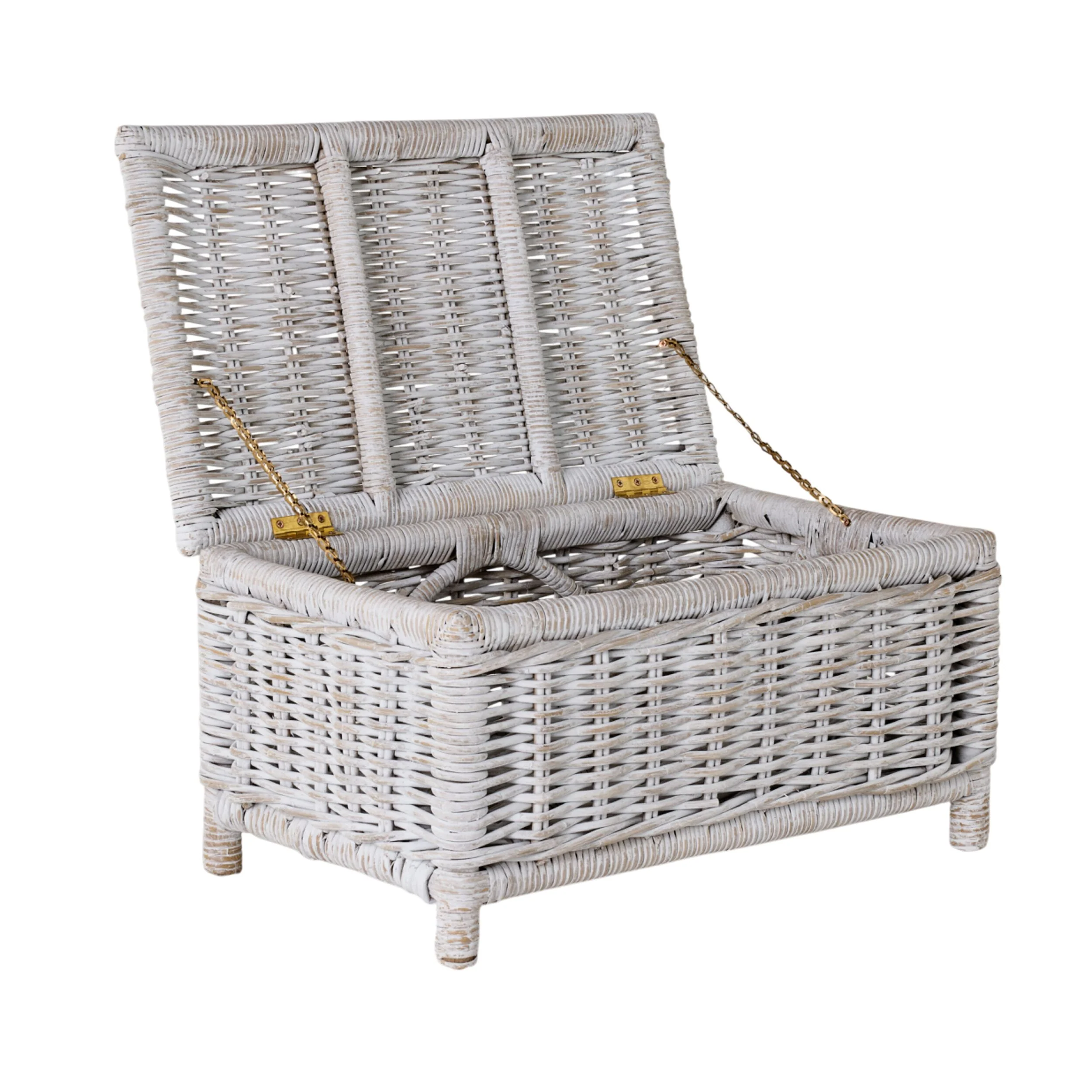 Lorne Blanket Box Medium White Wash 60x42x35cm - Image 16