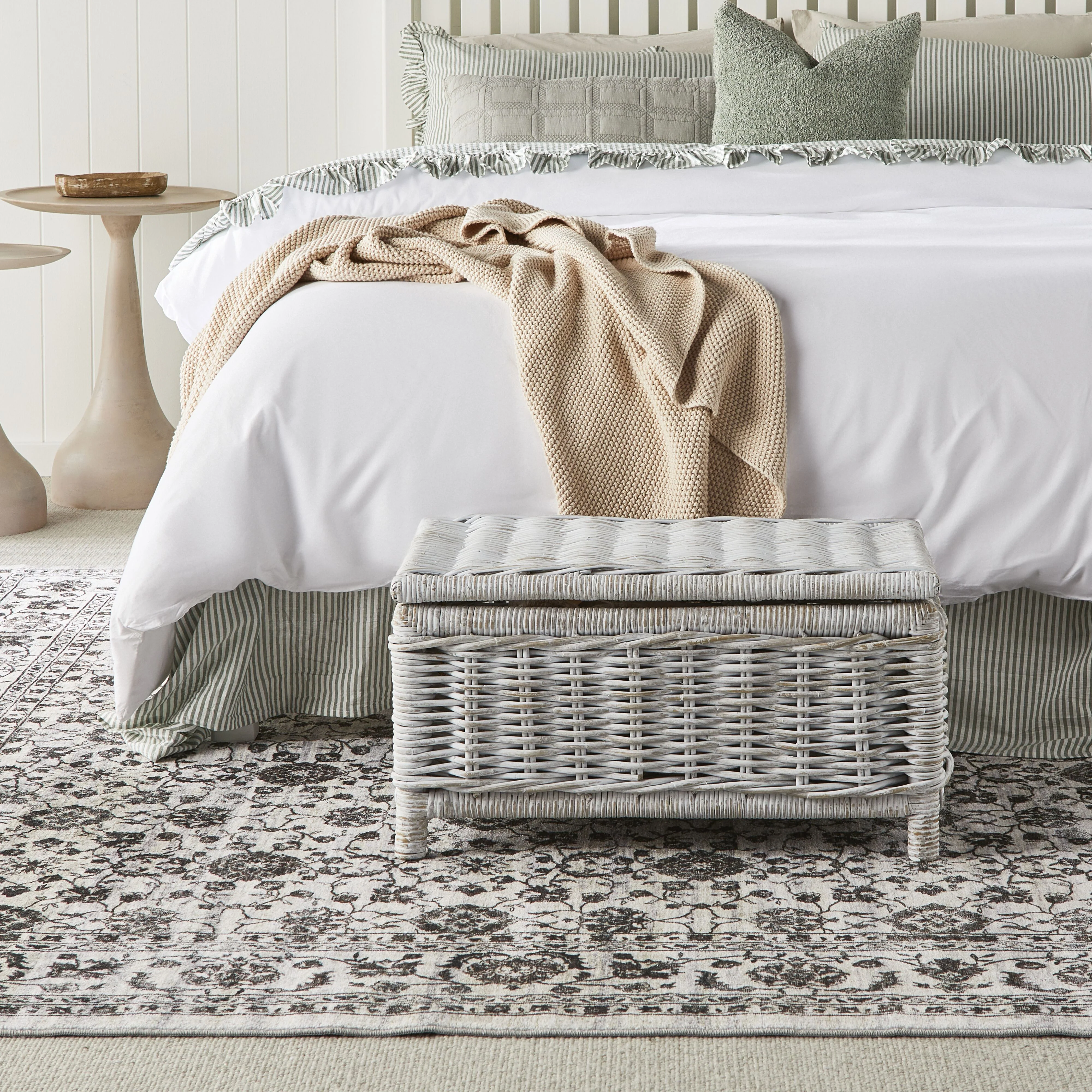 Lorne Blanket Box Medium White Wash 60x42x35cm - Image 21
