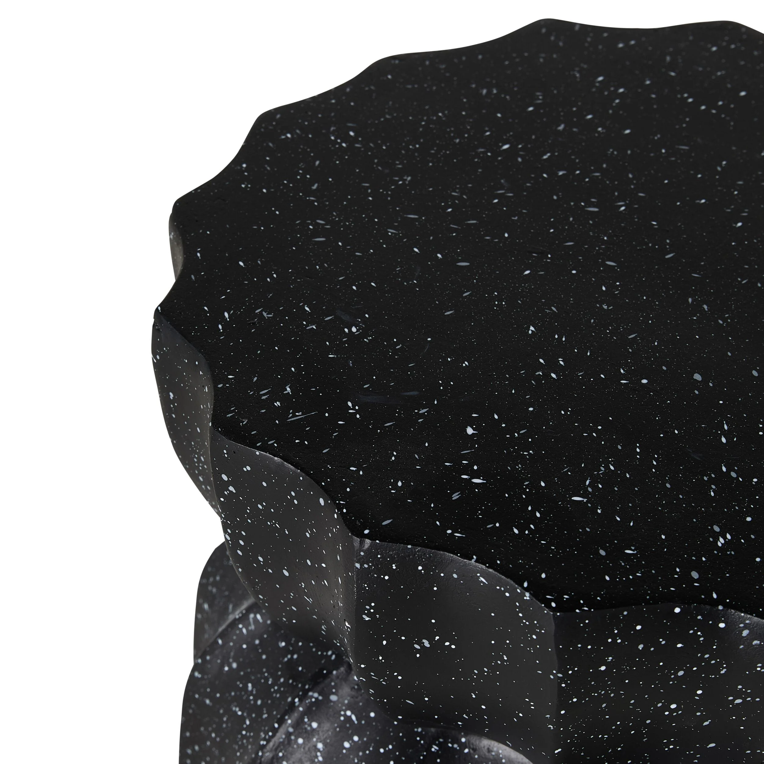 Lotus Black Stool 37x37x46cm - Image 2