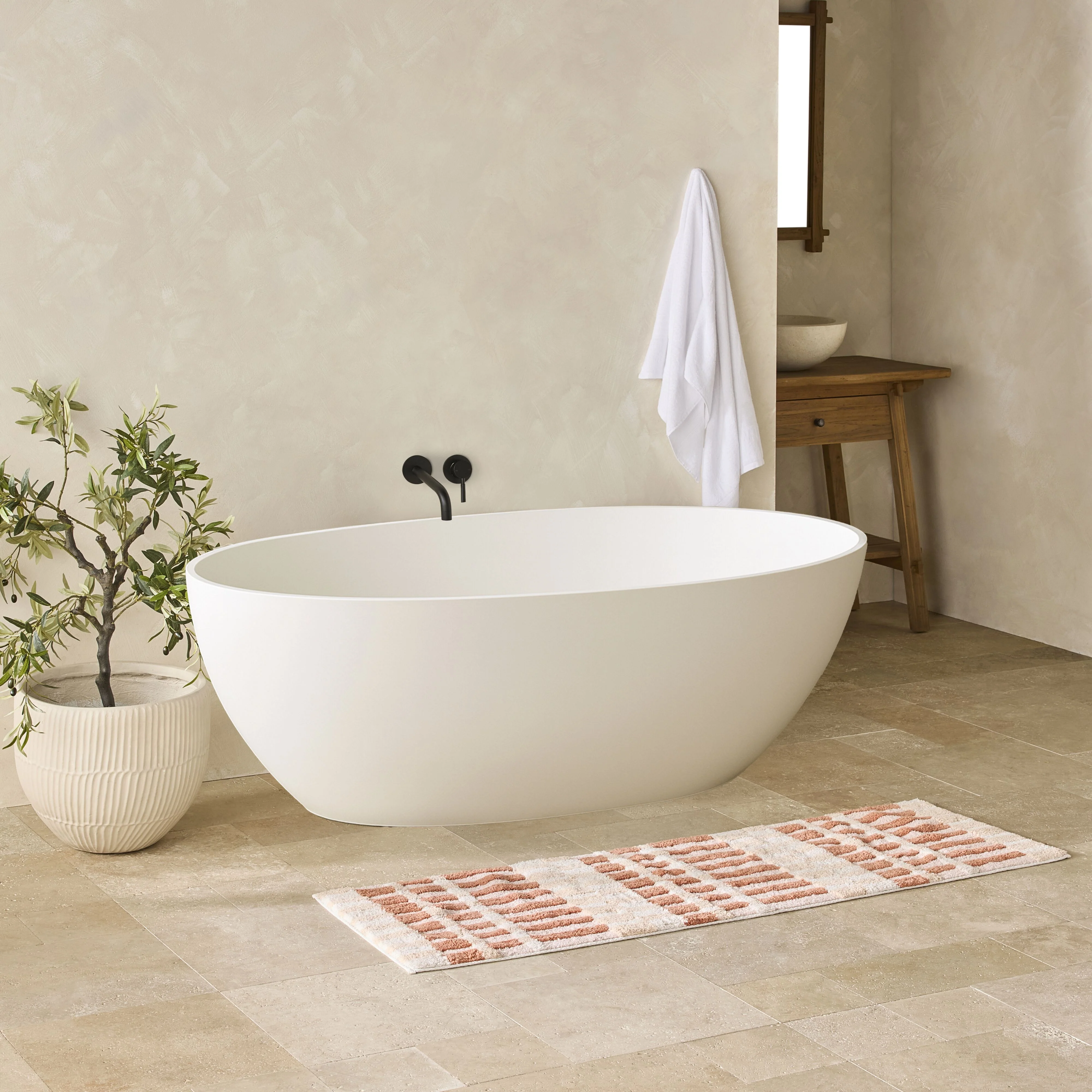 Lucca Solid Surface Bath 1600mm - Image 7