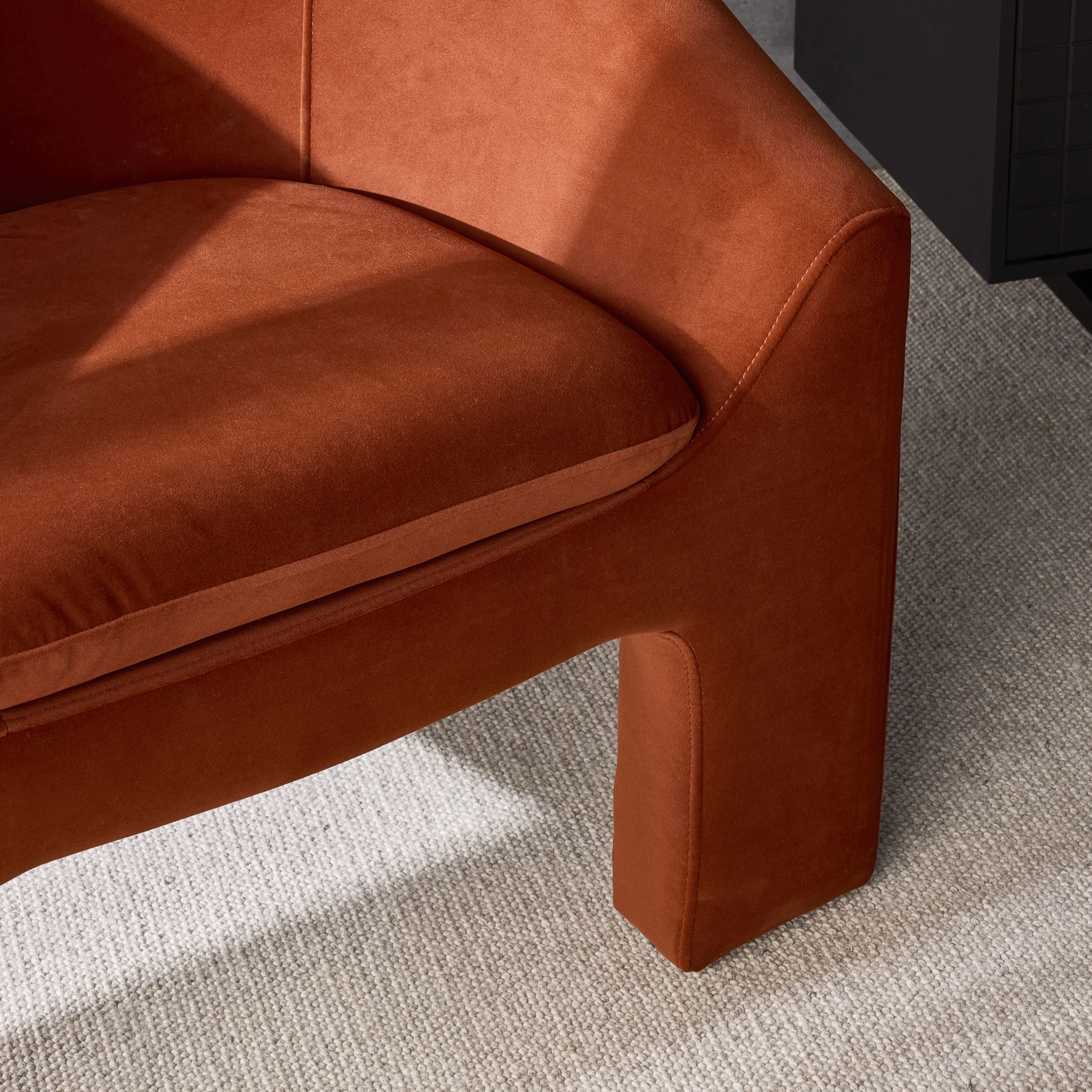Luka Occasional Chair Velvet Copper - Image 9