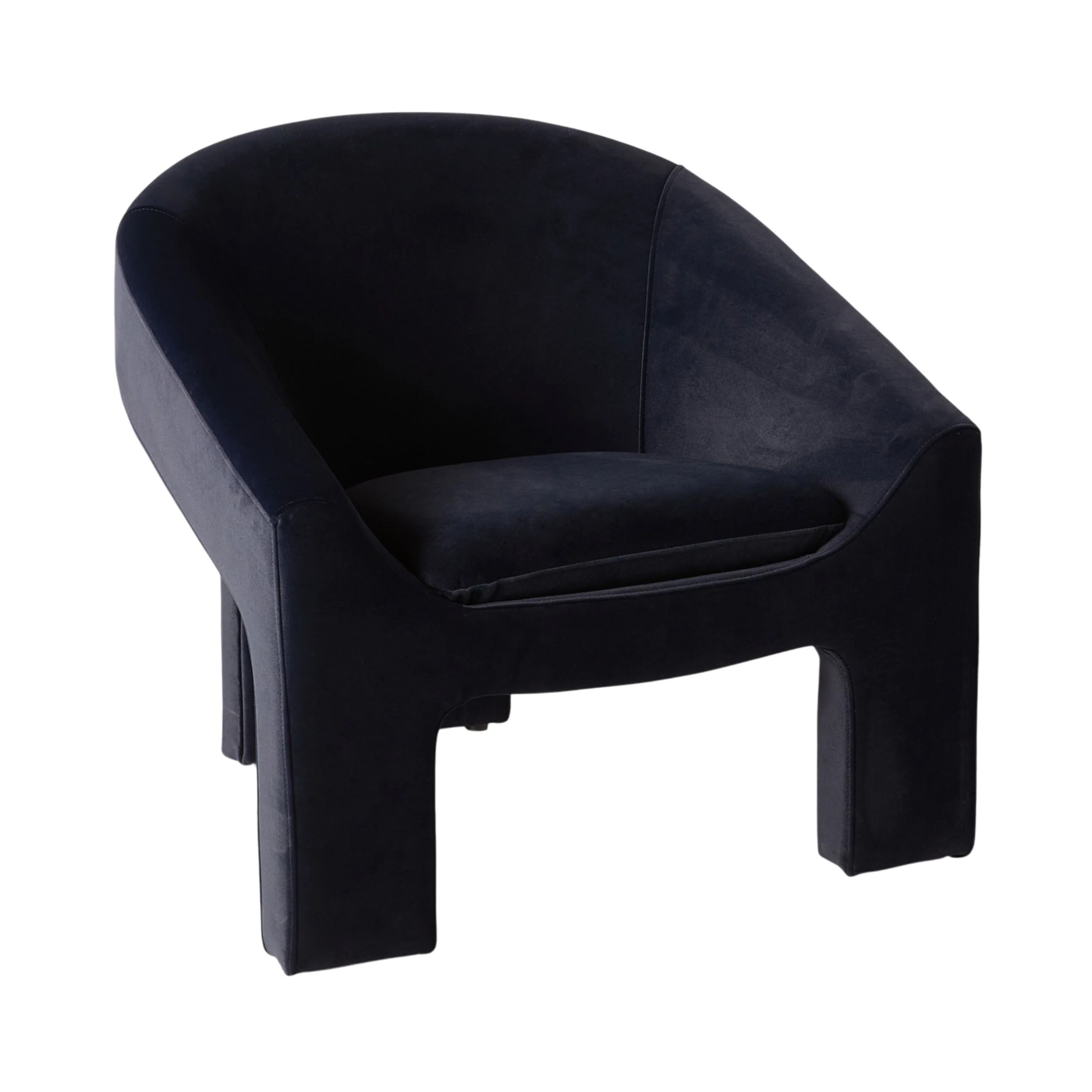 Luka Occasional Chair Velvet Midnight Blue - Image 2