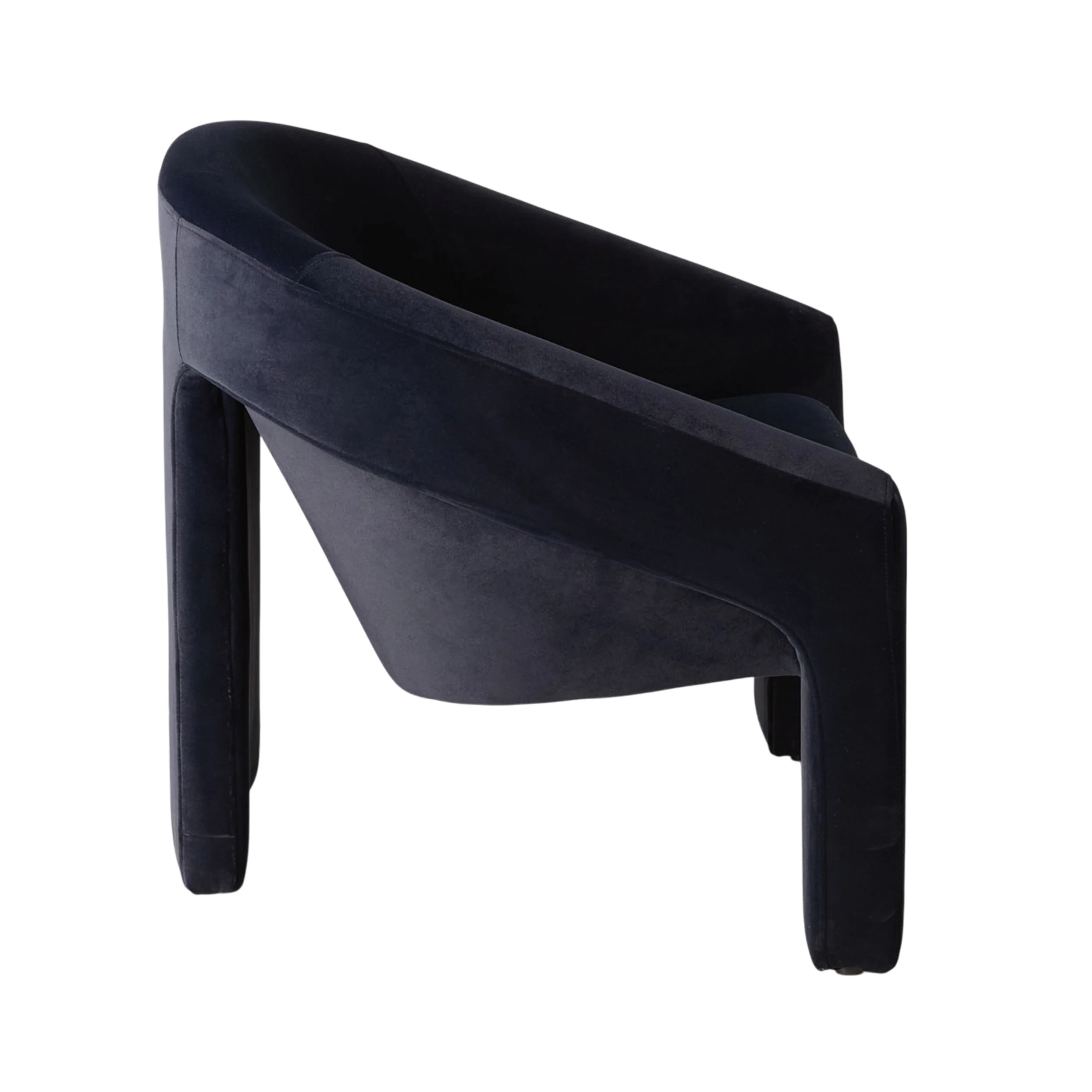 Luka Occasional Chair Velvet Midnight Blue - Image 3