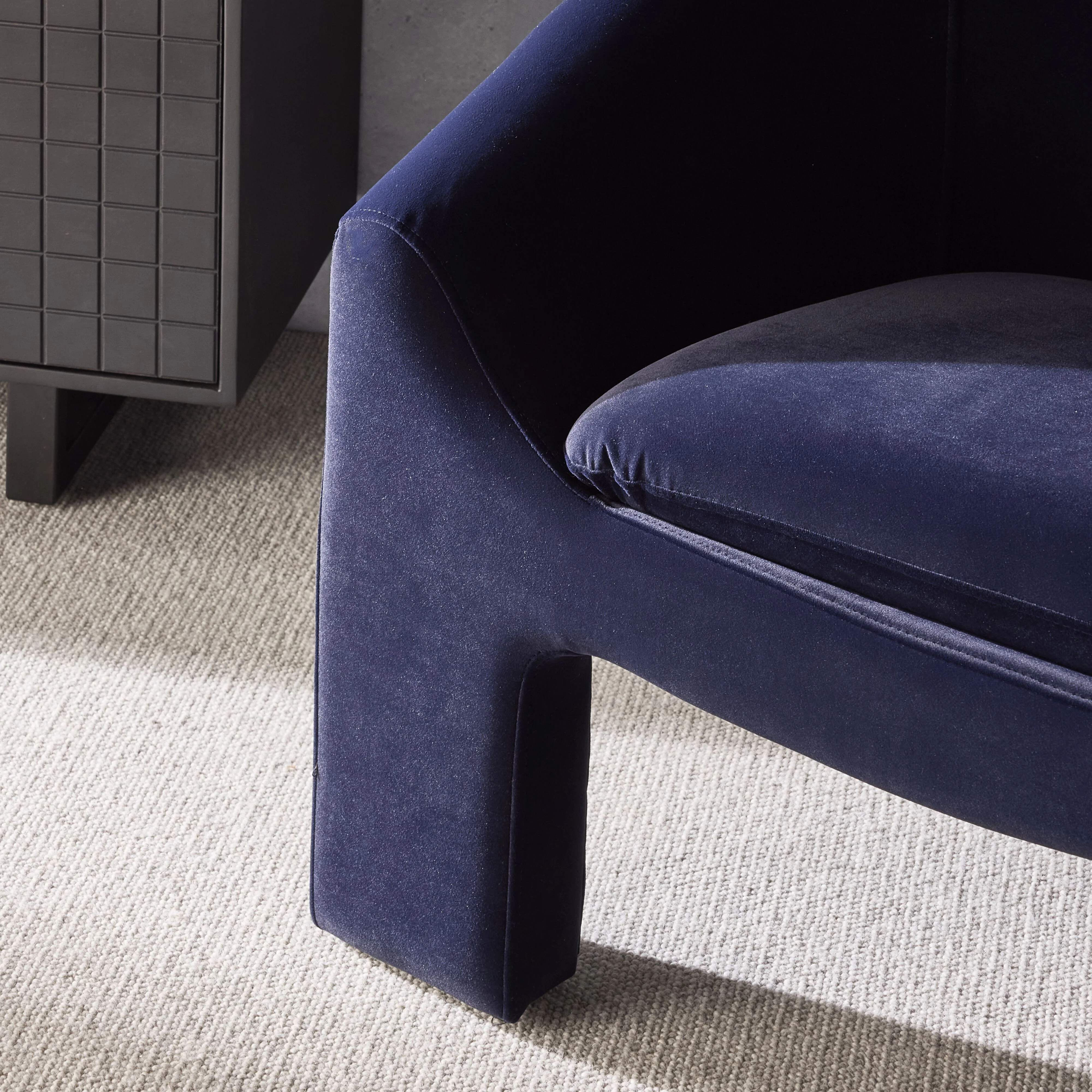 Luka Occasional Chair Velvet Midnight Blue - Image 9