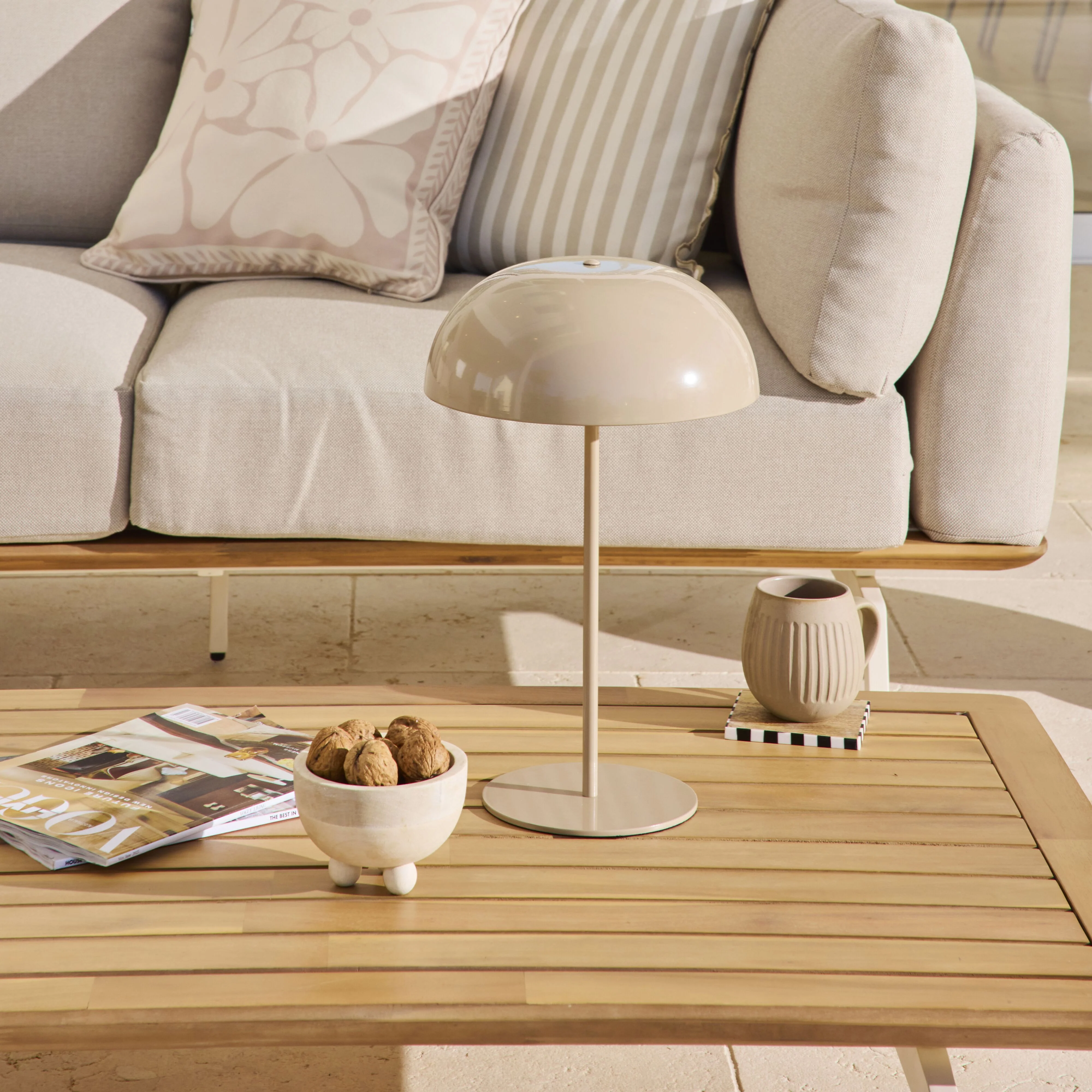 Lukas Portable USB Table Lamp Parchment 40cm - Image 6