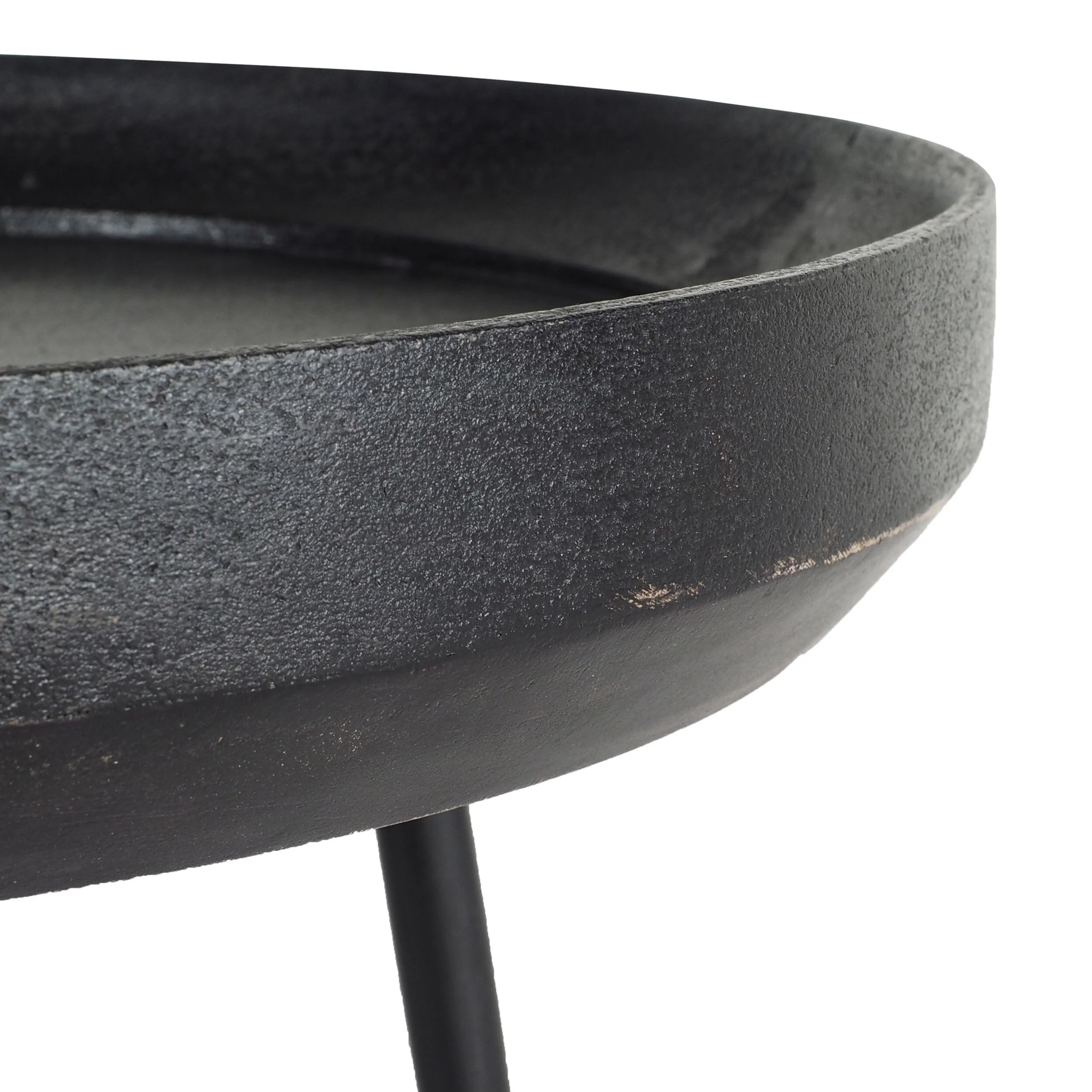 Luna Round Side Table Black - Image 3