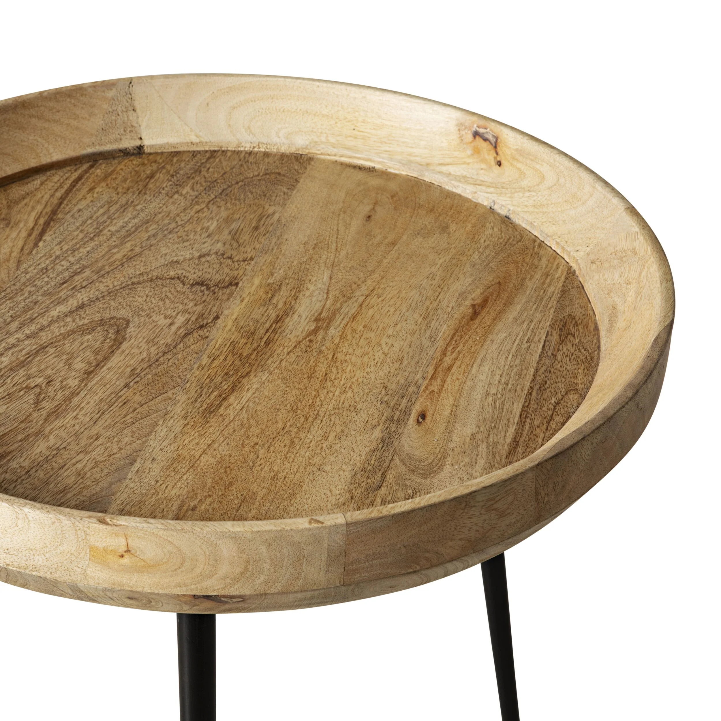 Luna Round Side Table Natural - Image 3