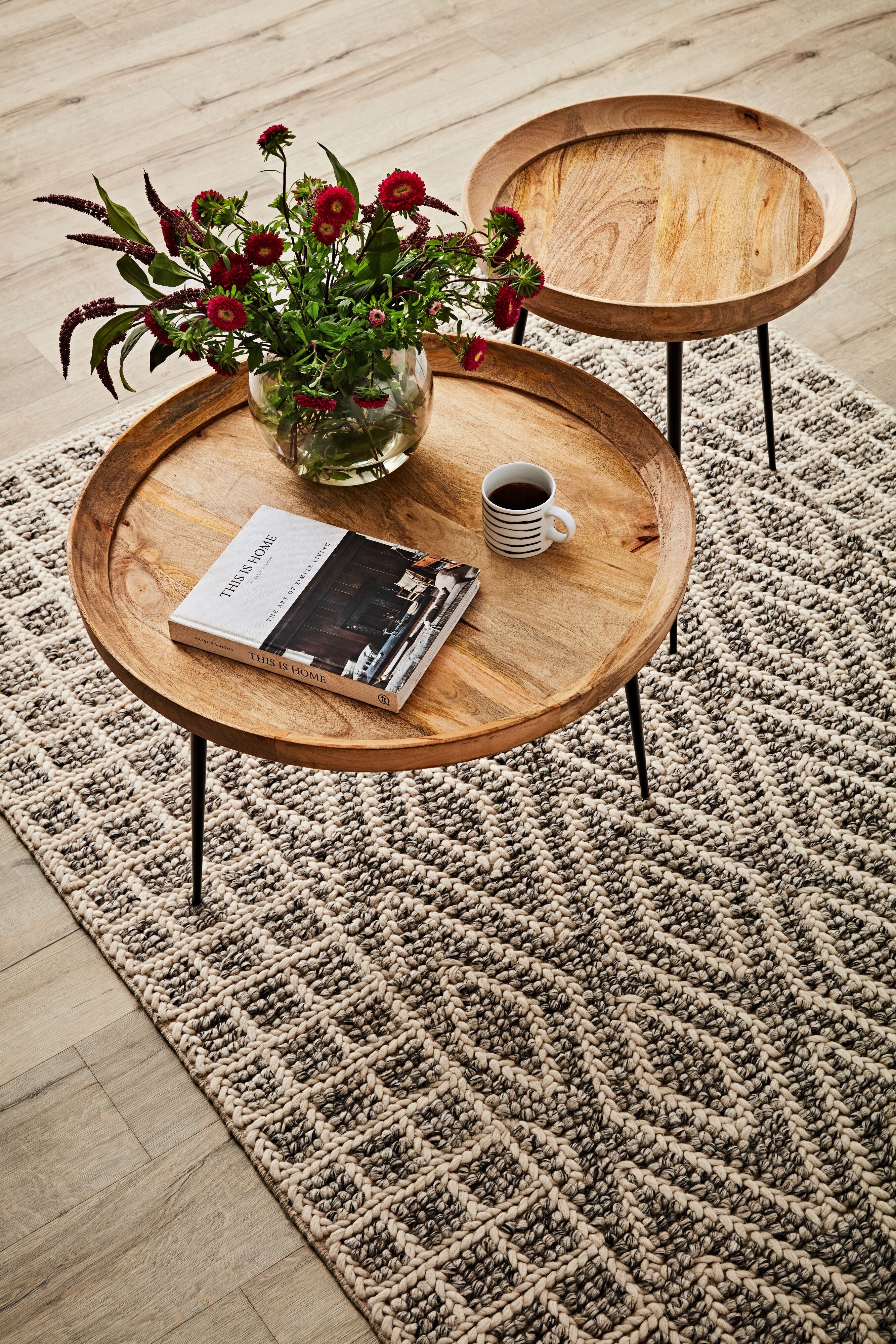 Luna Round Side Table Natural - Image 6