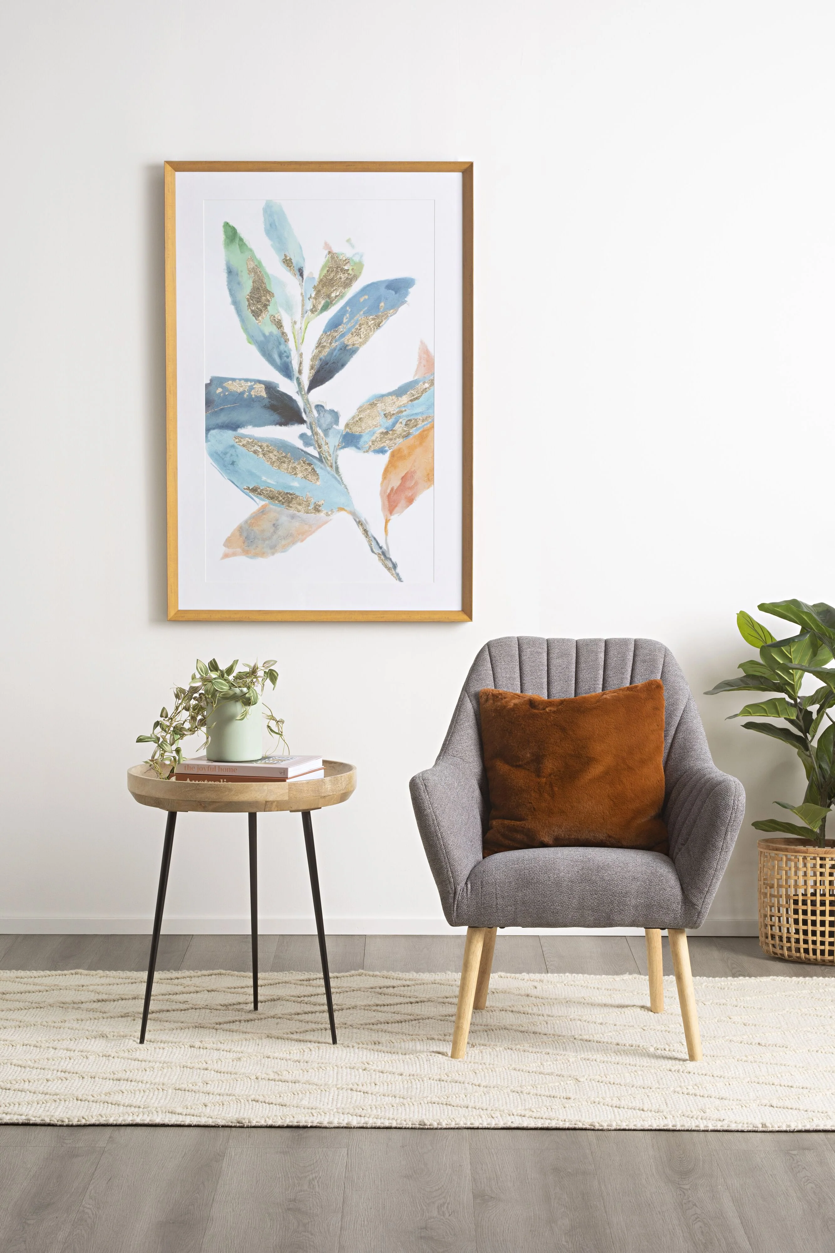 Luna Round Side Table Natural - Image 8