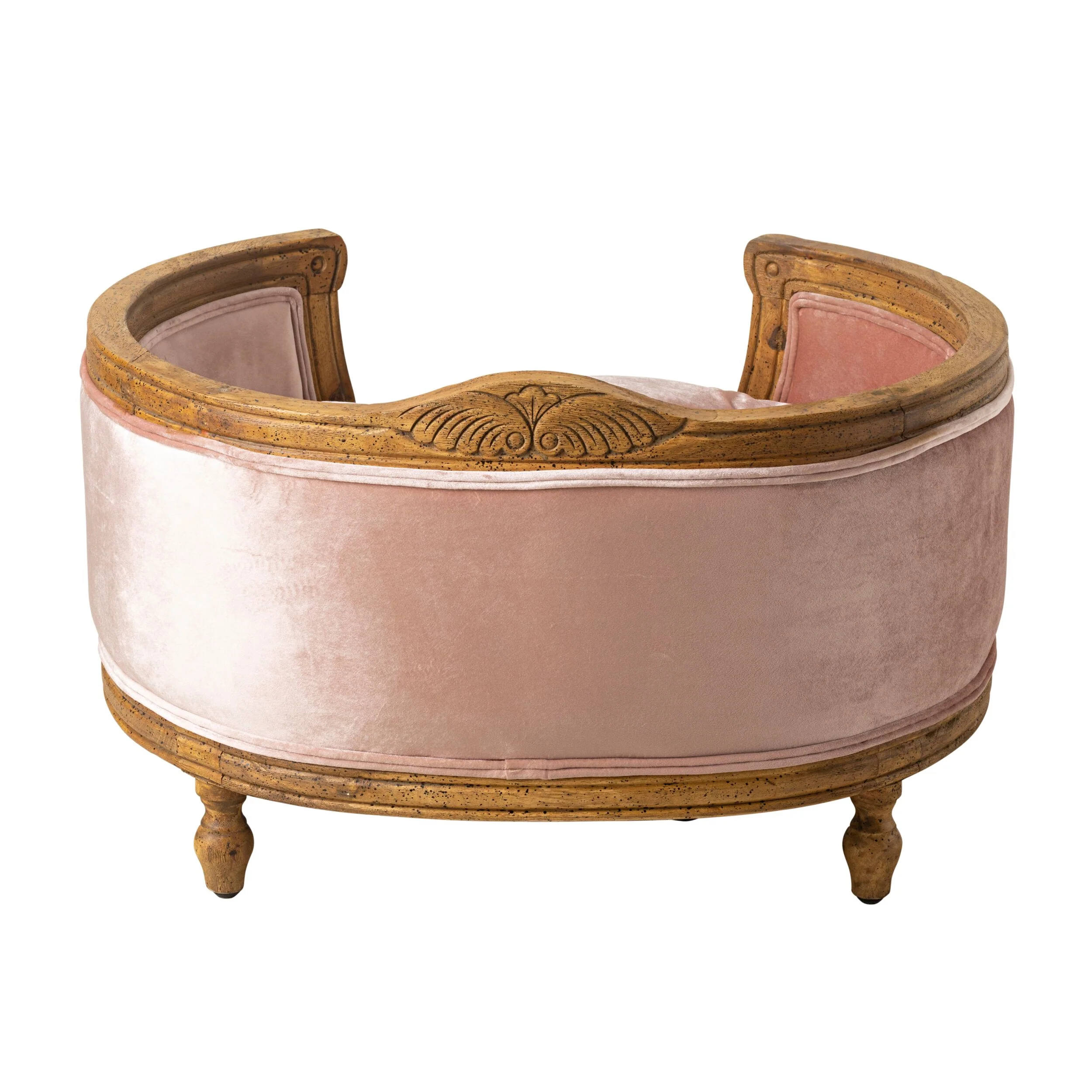 Luxe Dog Bed Blush Pink 75x70x44cm - Image 4