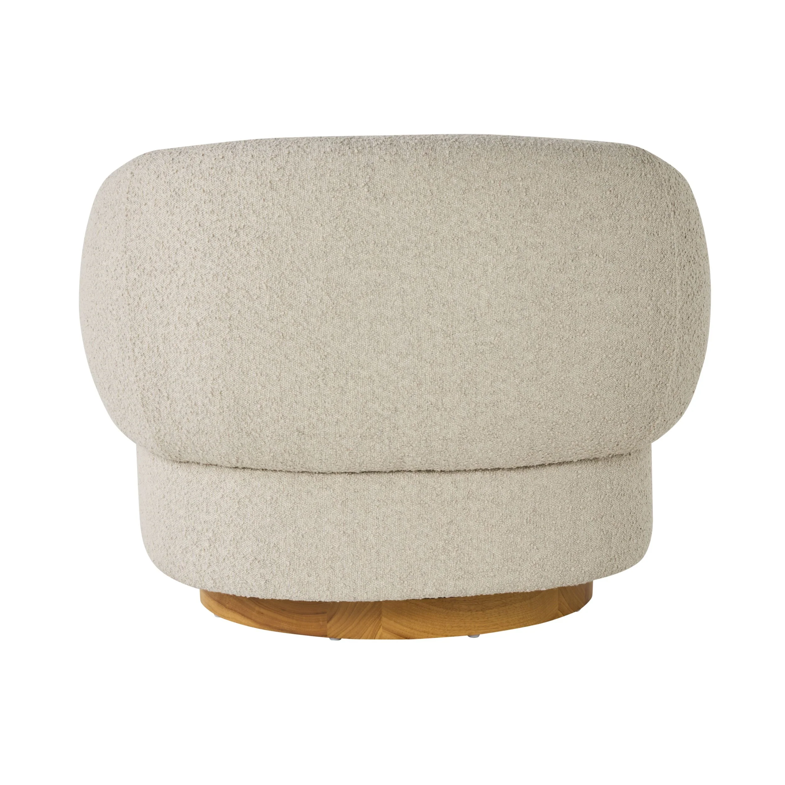 Lyra Swivel Occasional Chair Boucle Cloud Grey - Image 4